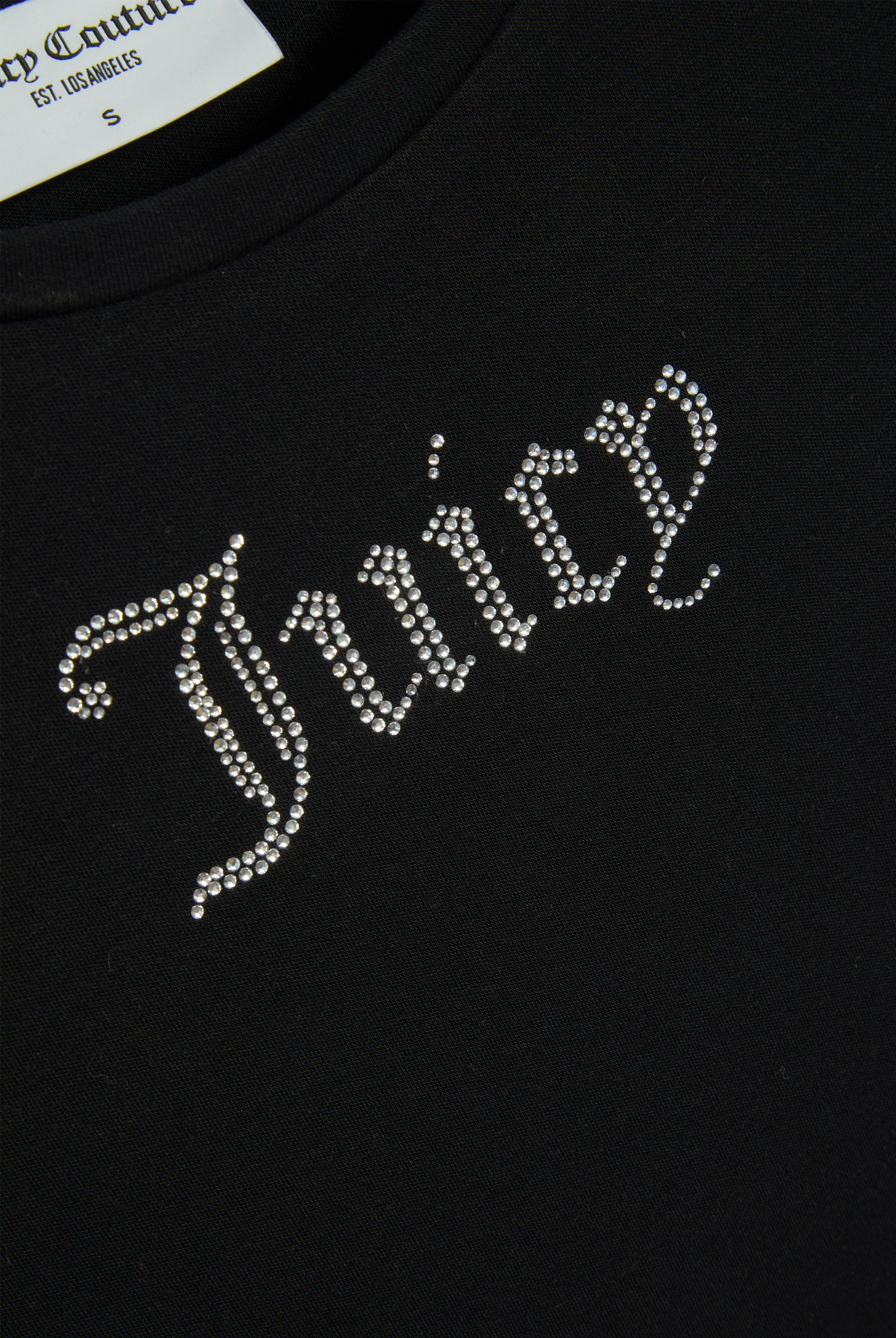 Abito Dizzie Nero con logo strass - Image 6