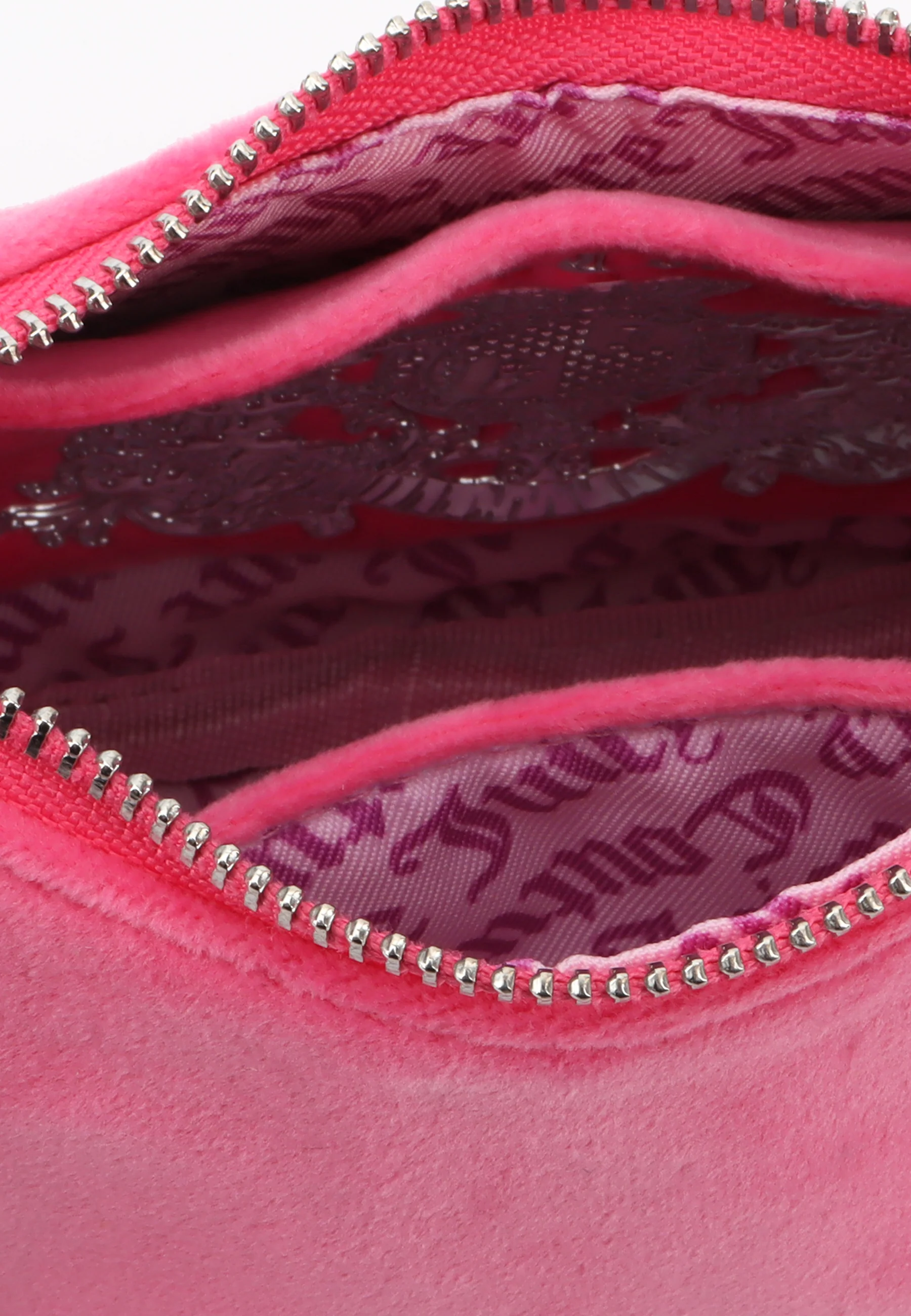 Borsa a mano Blossom in velluto con tracolla colore Rosa - Image 3