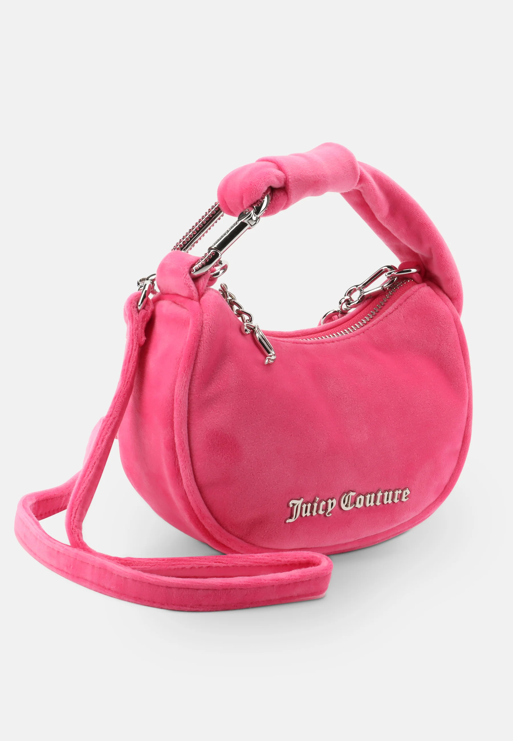 Borsa a mano Blossom in velluto con tracolla colore Rosa - Image 5