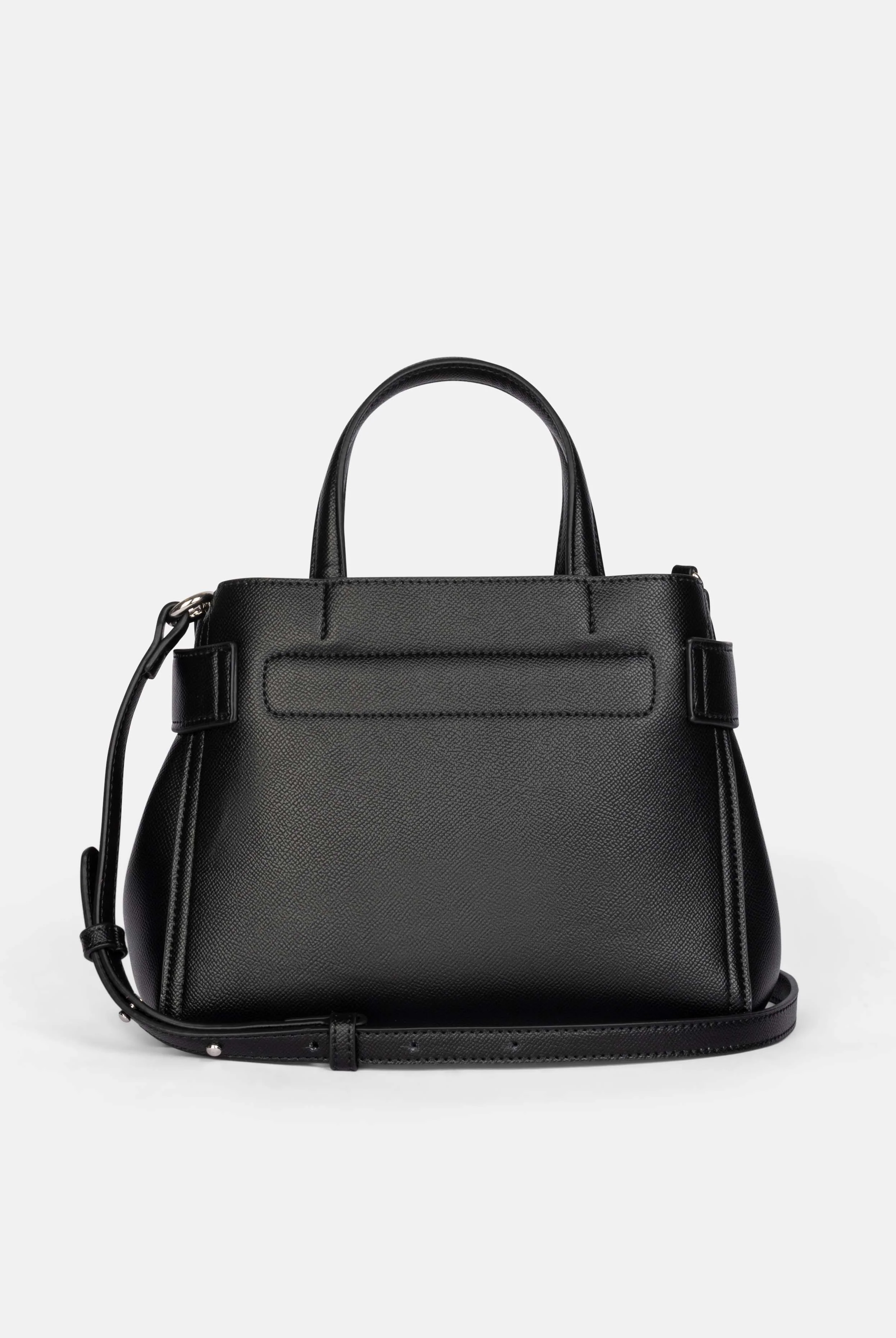 Borsa a mano con tracolla Jasmine Nero in ecopelle - Image 2