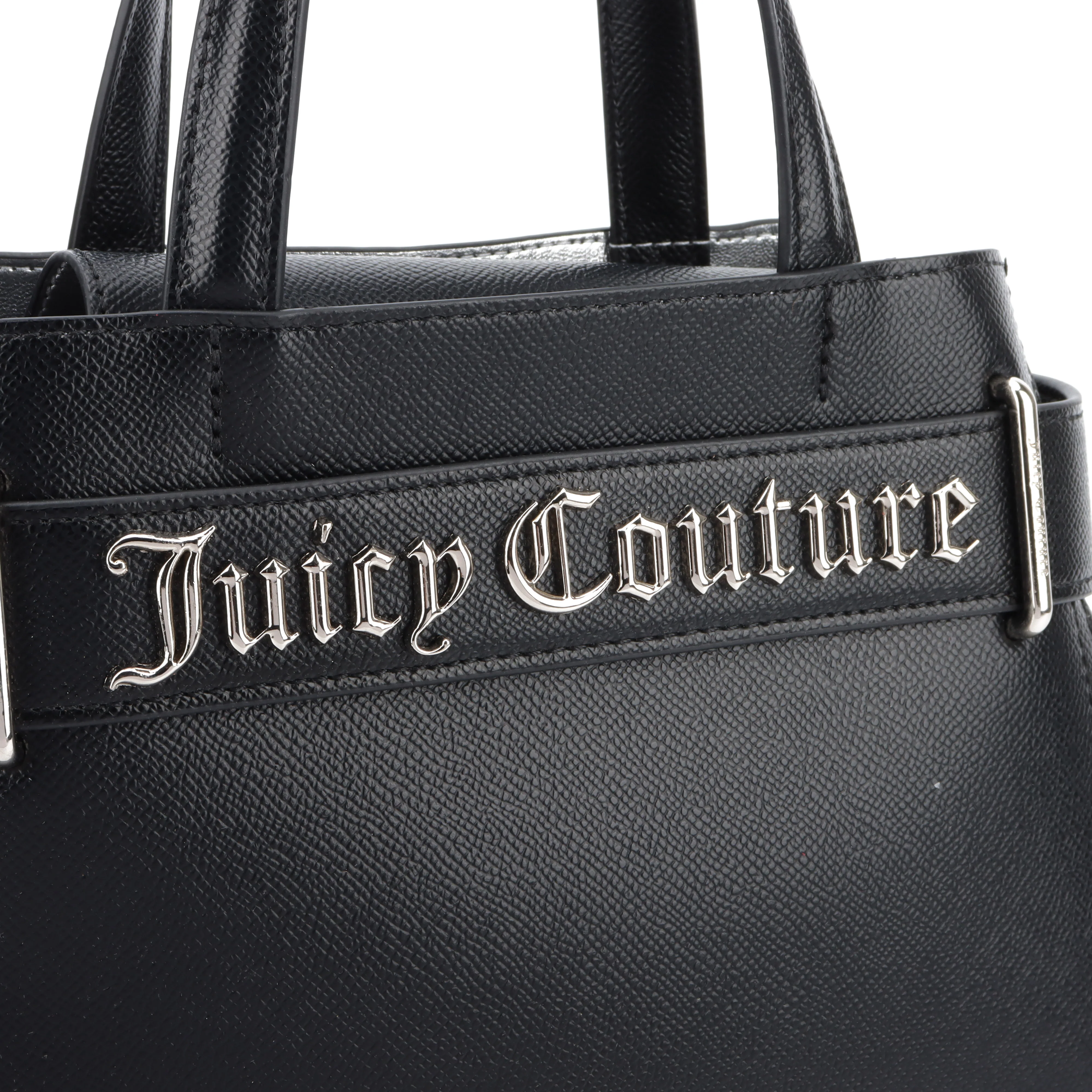 Borsa a mano con tracolla Jasmine Nero in ecopelle - Image 4