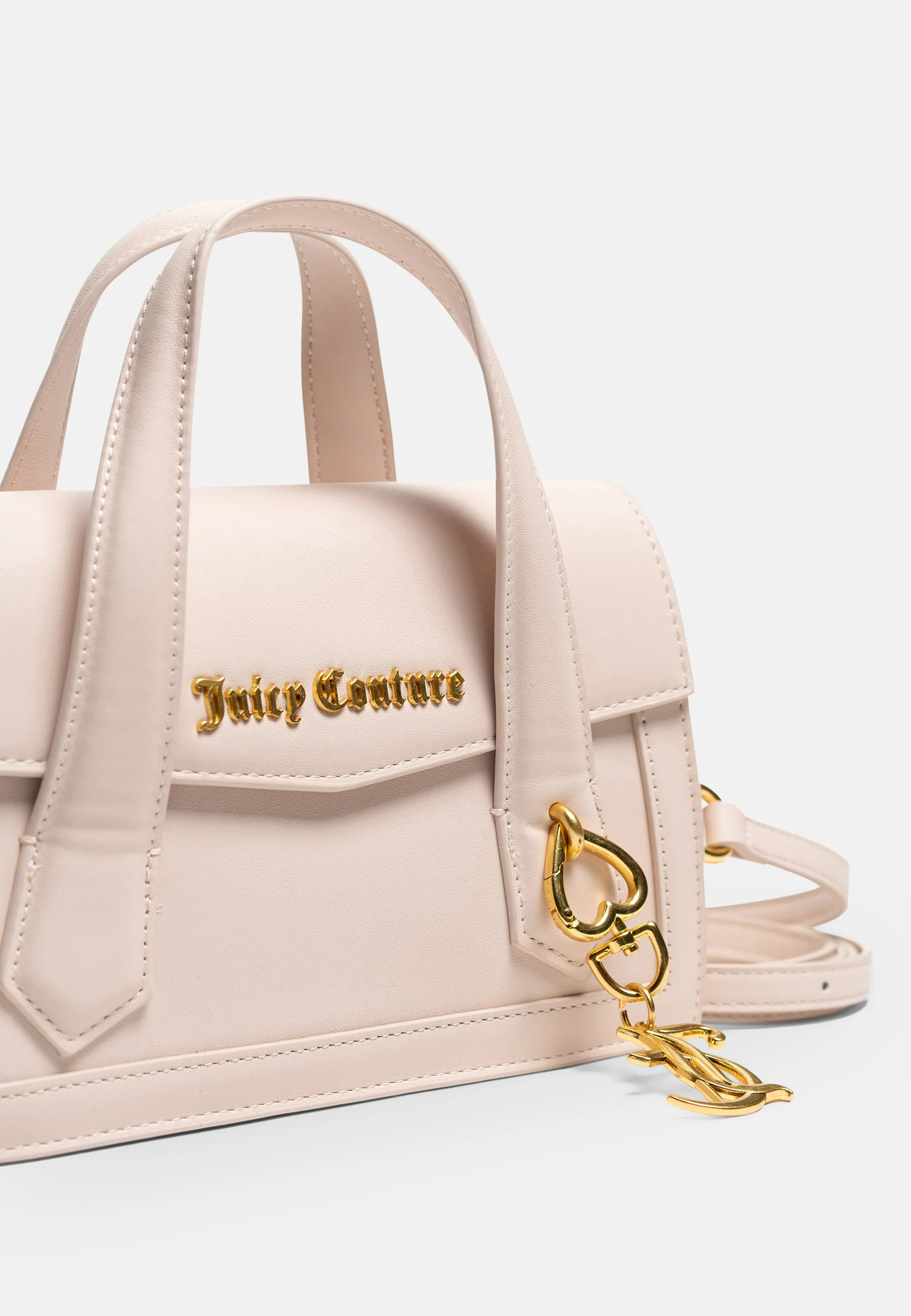 Borsa a mano con tracolla Lily Rosa Cipria in ecopelle - Image 3