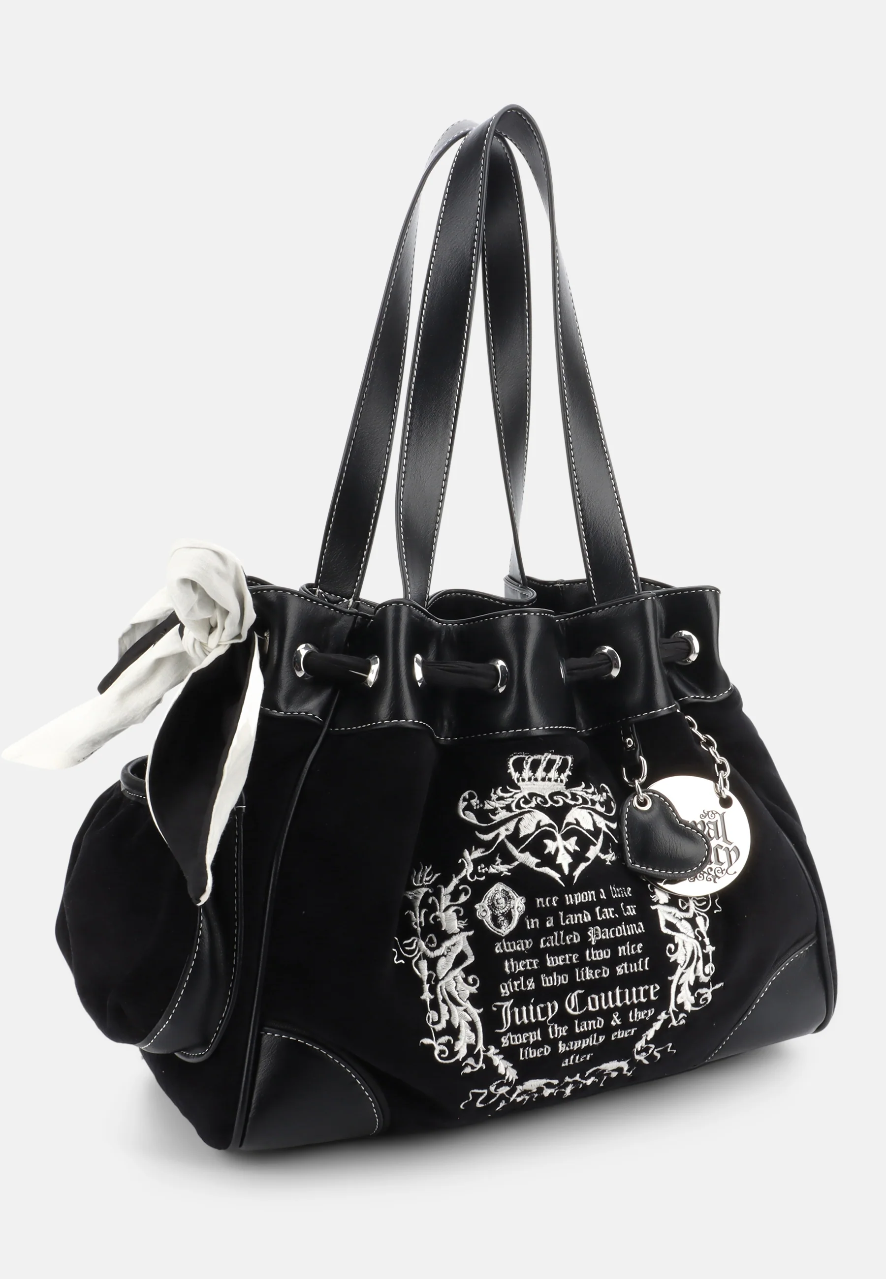 Borsa a mano DayDreamer Fairytale Nero in velour - Image 5