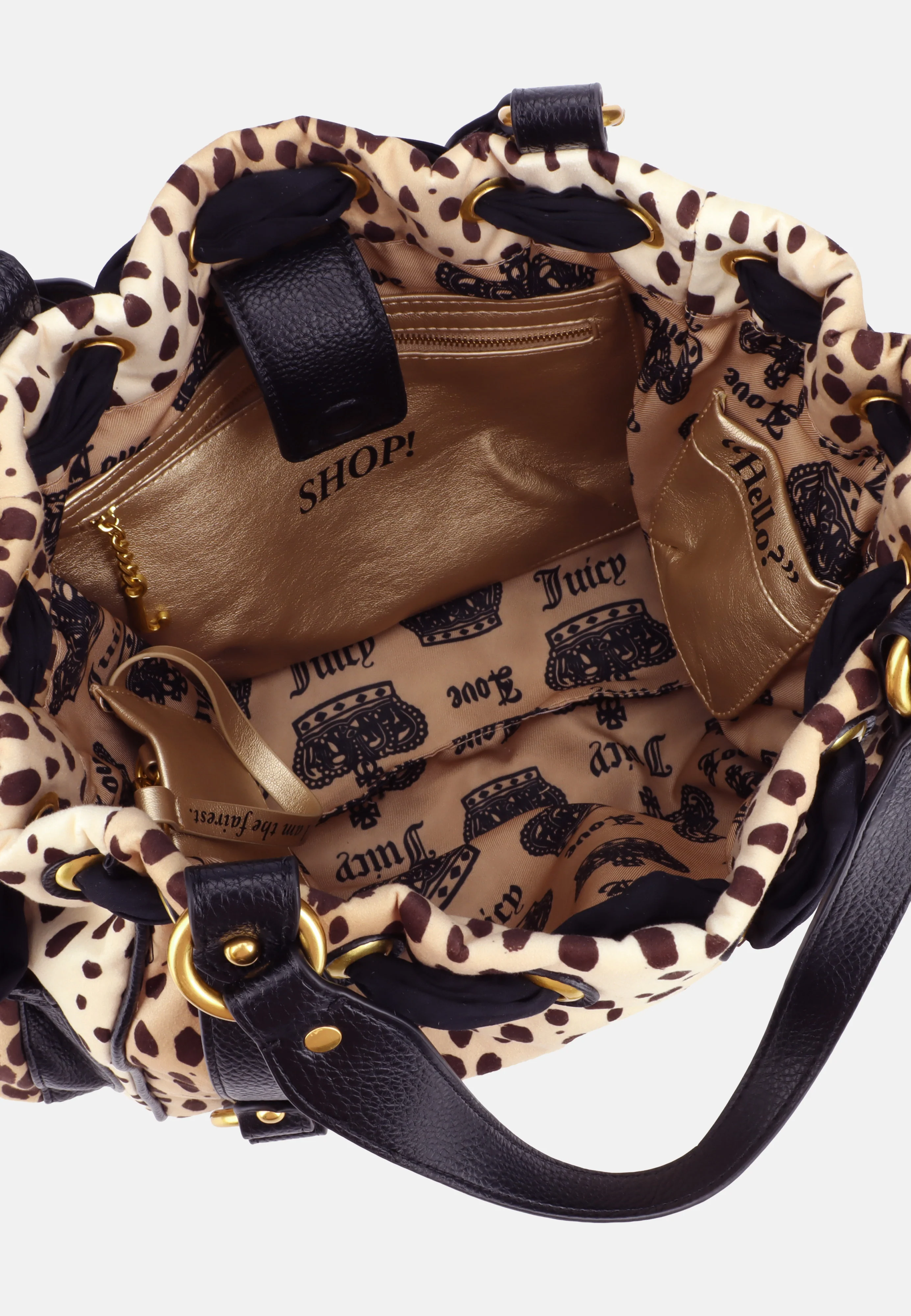 Borsa a mano DayDreamer Ghepardo in velour - Image 4