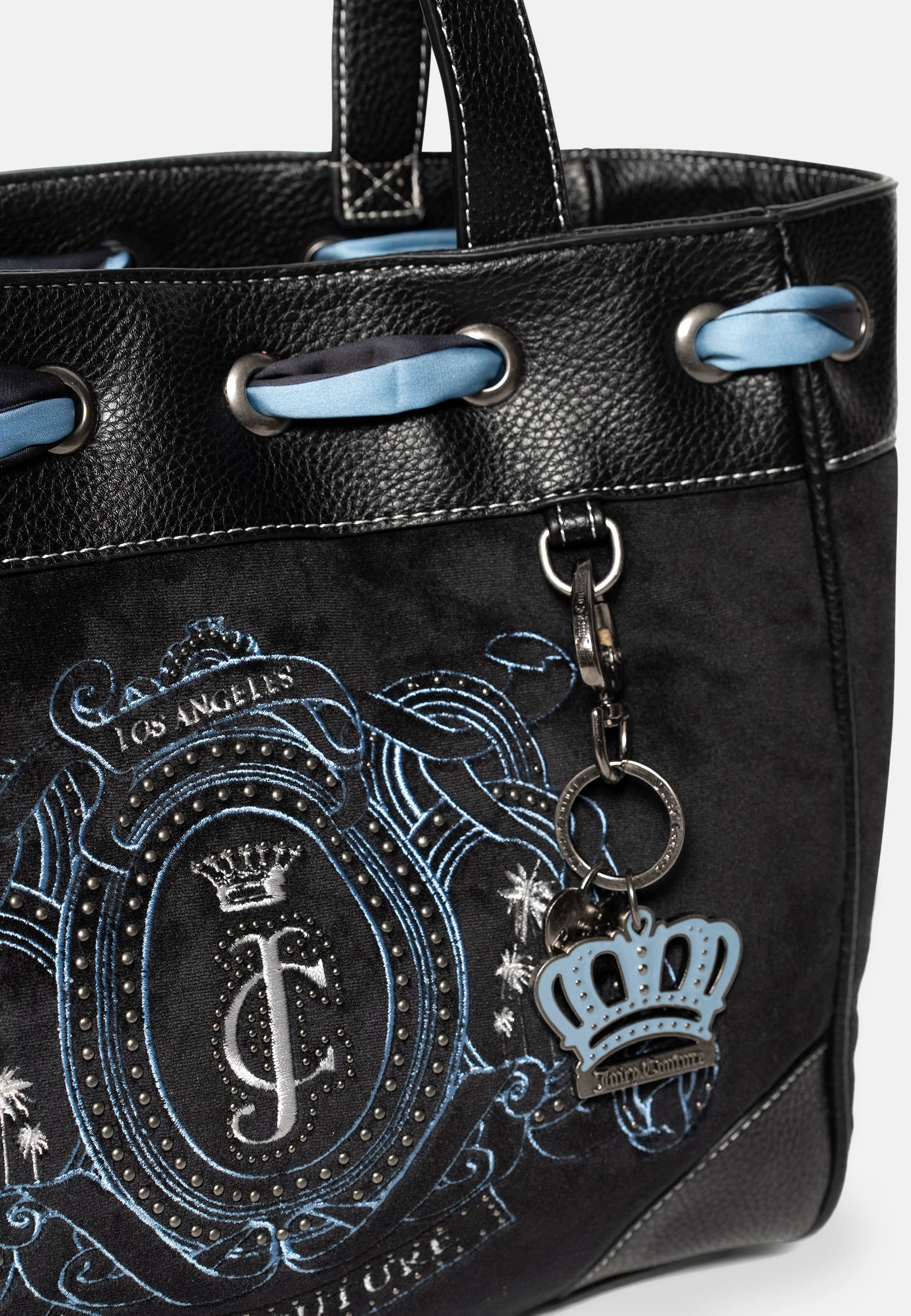 Borsa a mano DayDreamer Palm Nera in velluto - Image 3