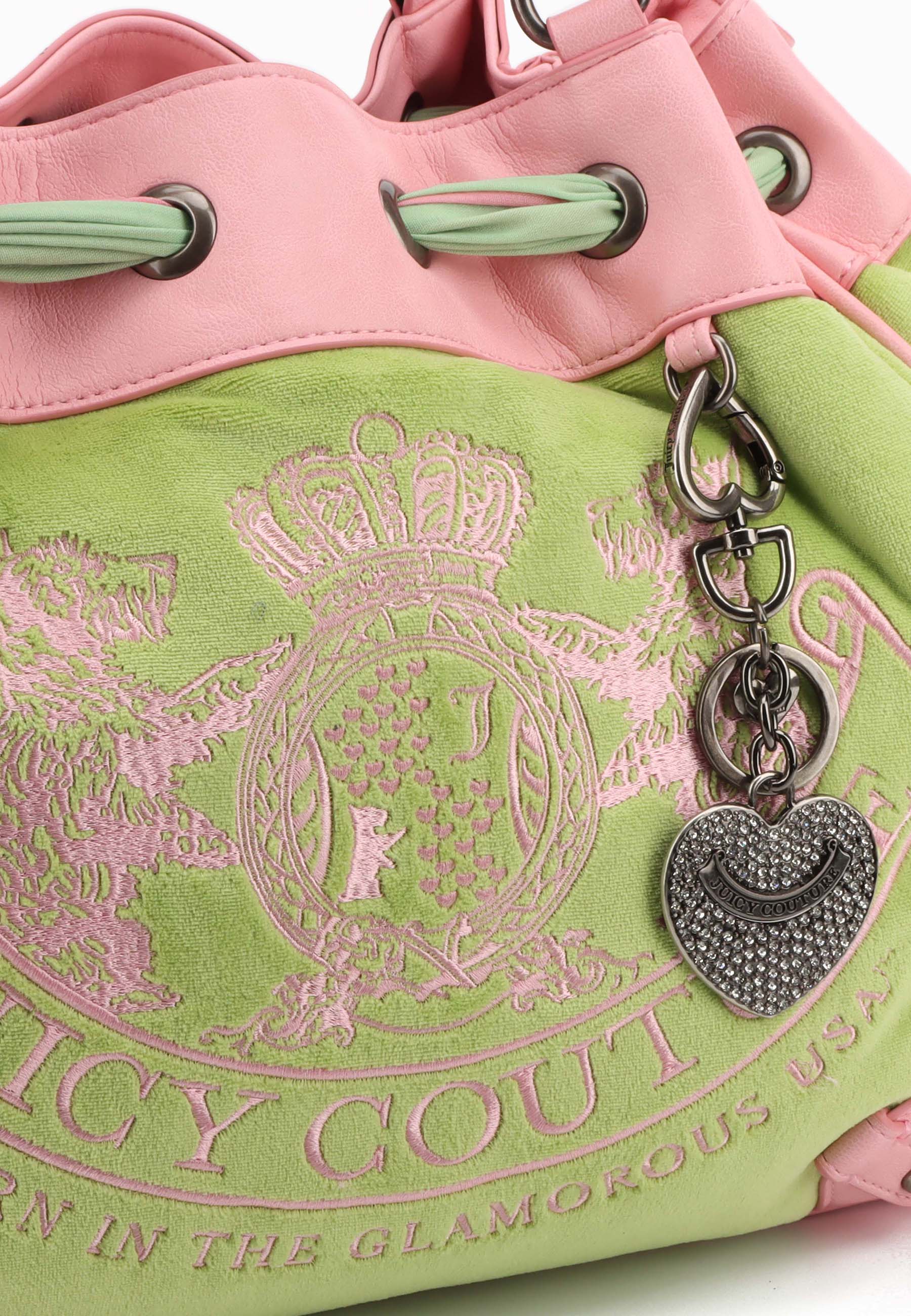 Borsa a mano grande Day Dreamer grande in cotone colore Verde - Image 6