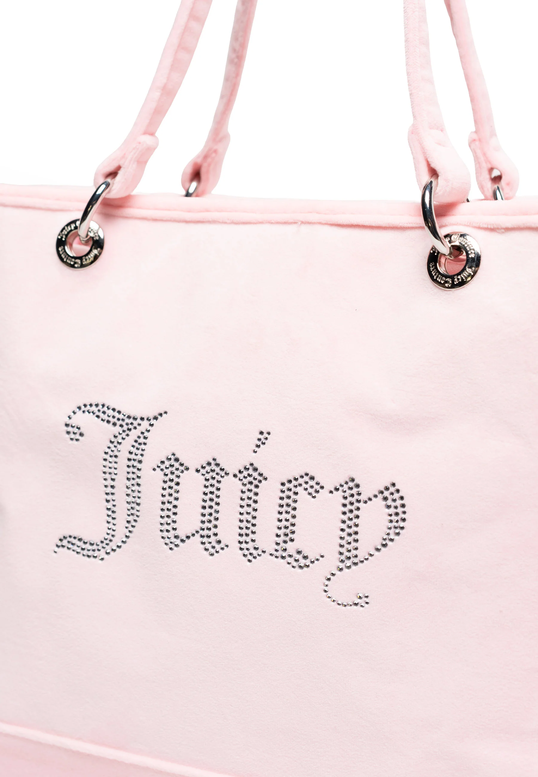 Borsa a mano grande Kimberly Rosa Juicy in velour - Image 3