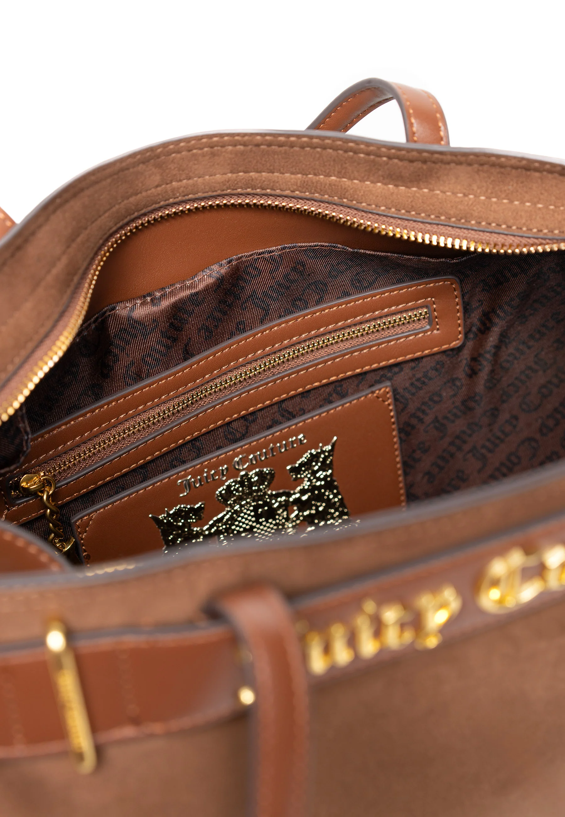 Borsa a mano Jasmine Marrone in camoscio - Image 4