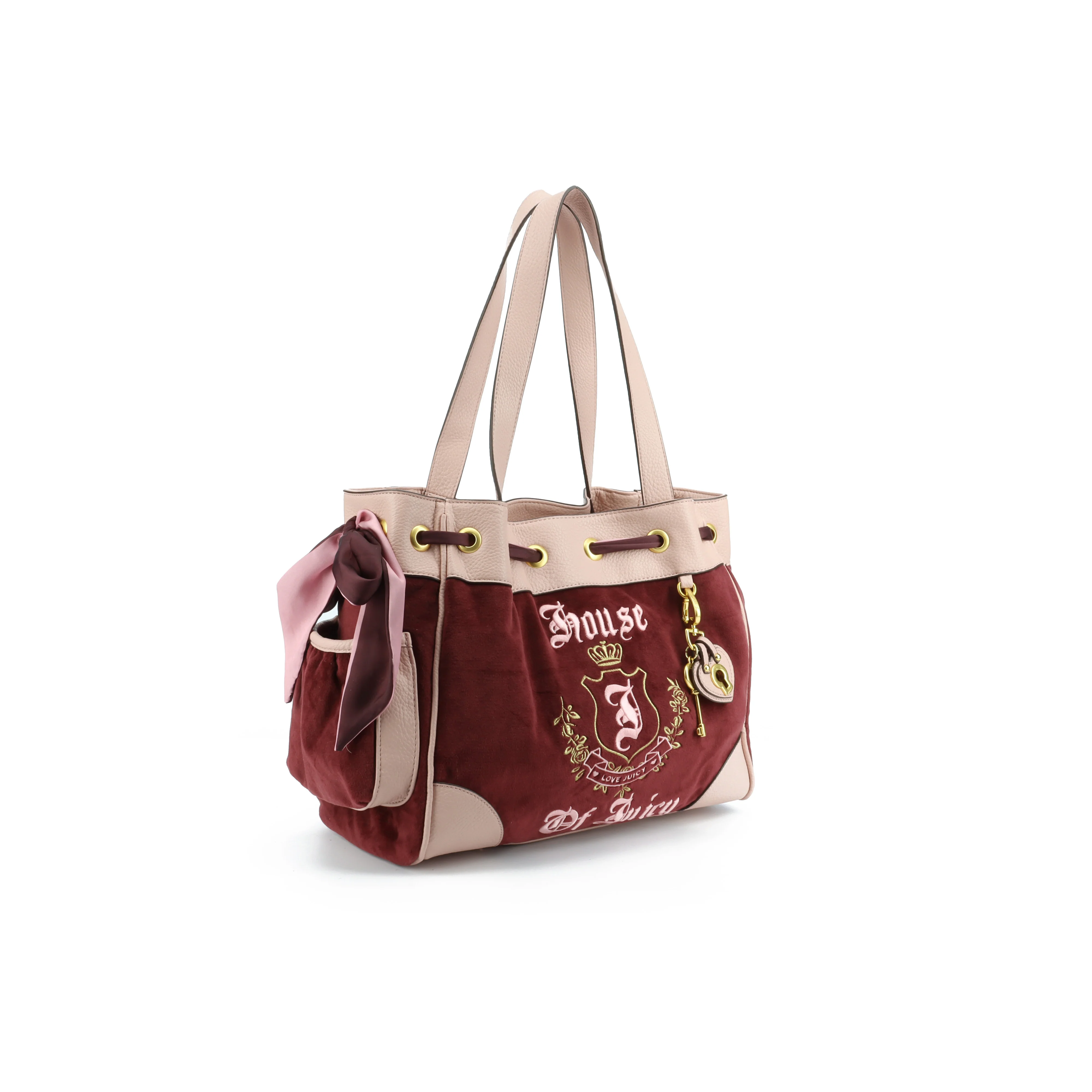 Borsa a mano Heritage Bordeaux in velour - Image 2
