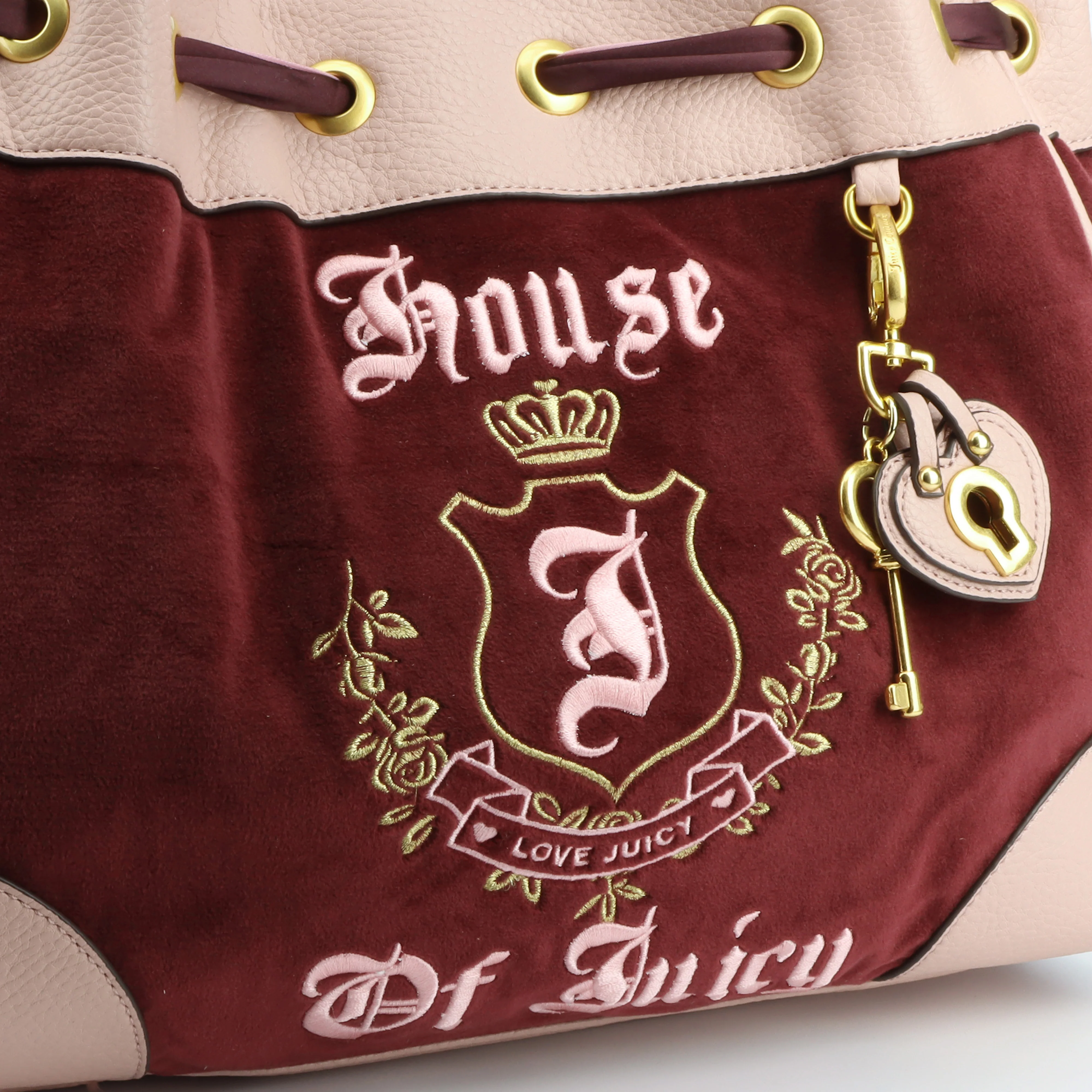 Borsa a mano Heritage Bordeaux in velour - Image 4