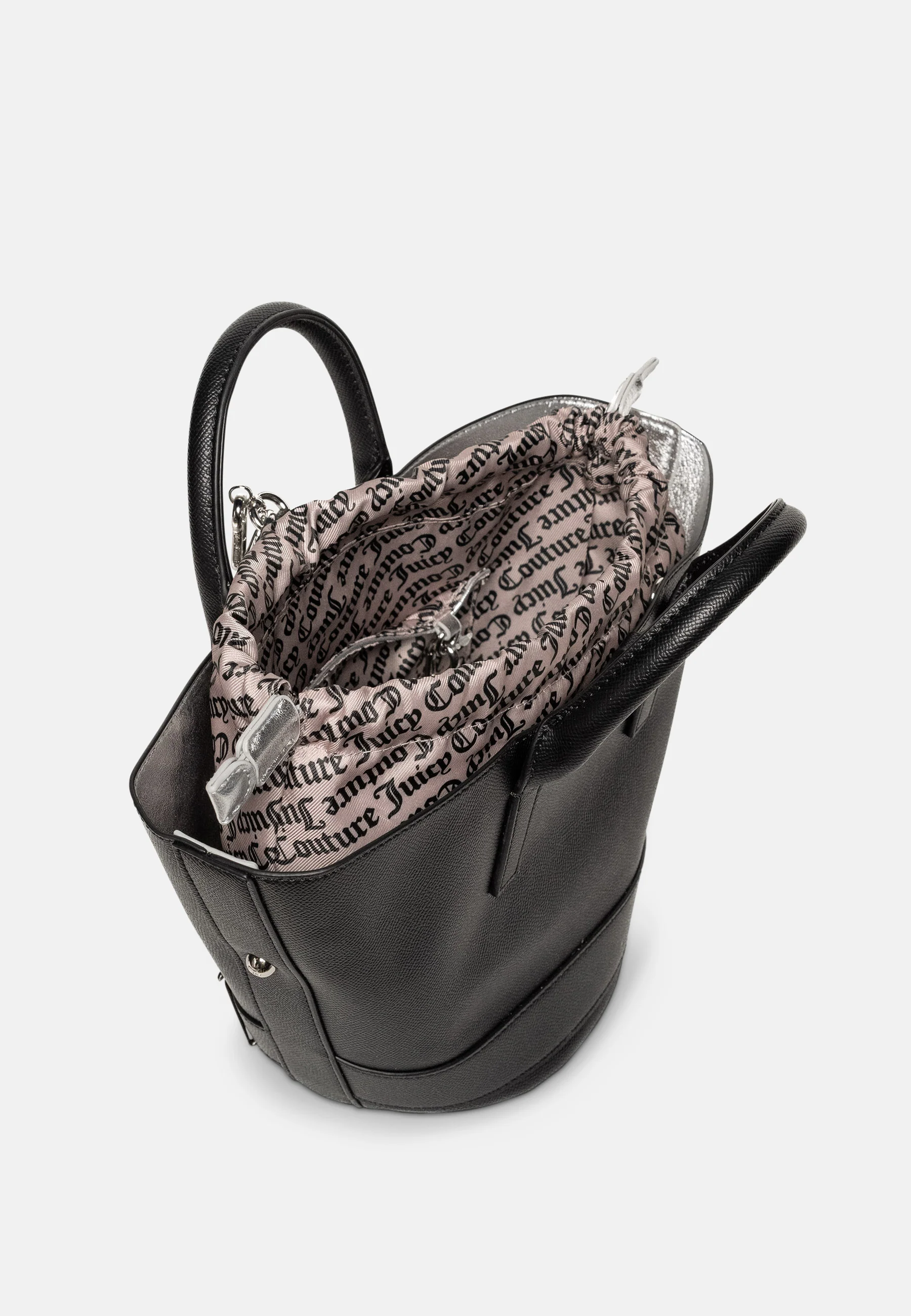 Borsa a secchiello Jasmine Nera con logo - Image 4