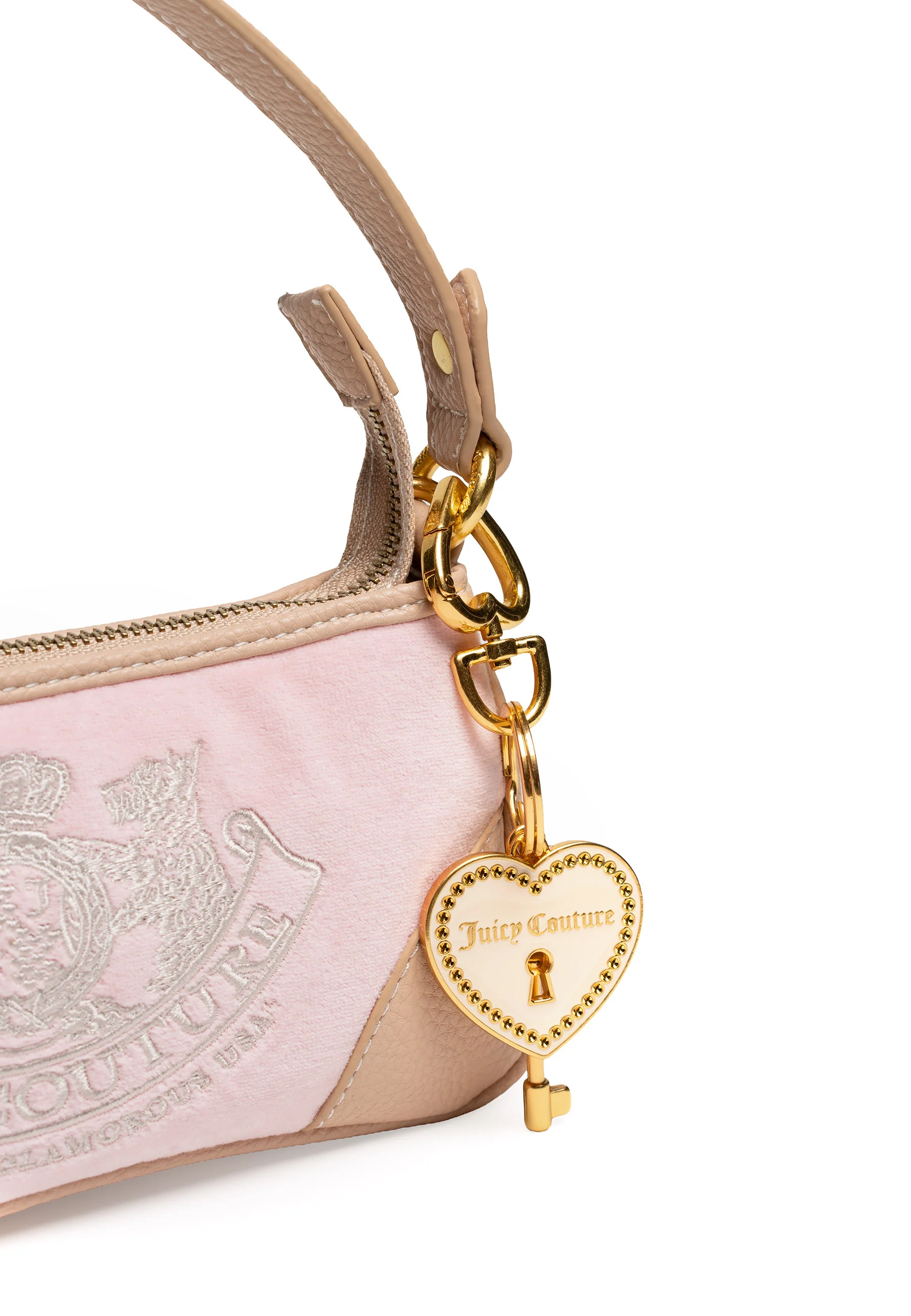 Borsa a spalla Day Dreamer in velluto colore Rosa Juicy - Image 3