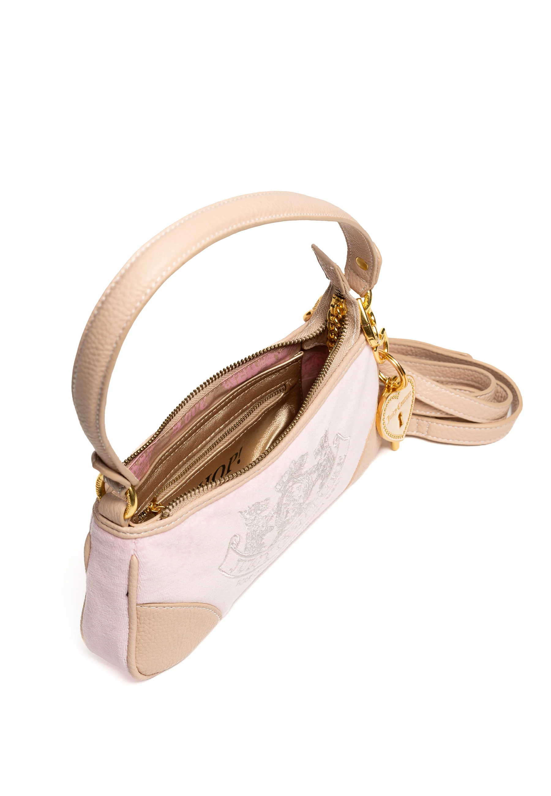Borsa a spalla Day Dreamer in velluto colore Rosa Juicy - Image 4
