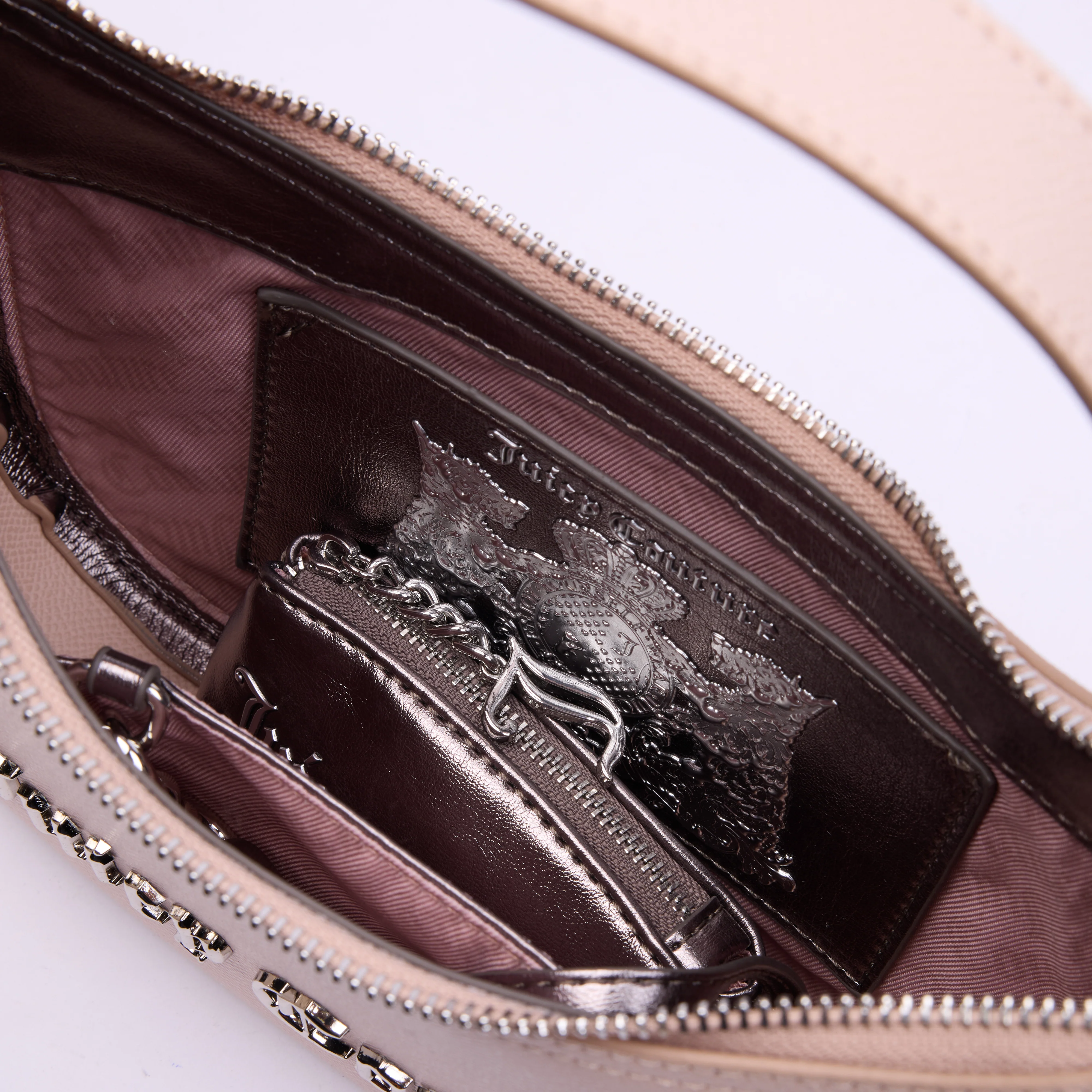 Borsa a spalla Jasmine Rosa Cipria in ecopelle - Image 3