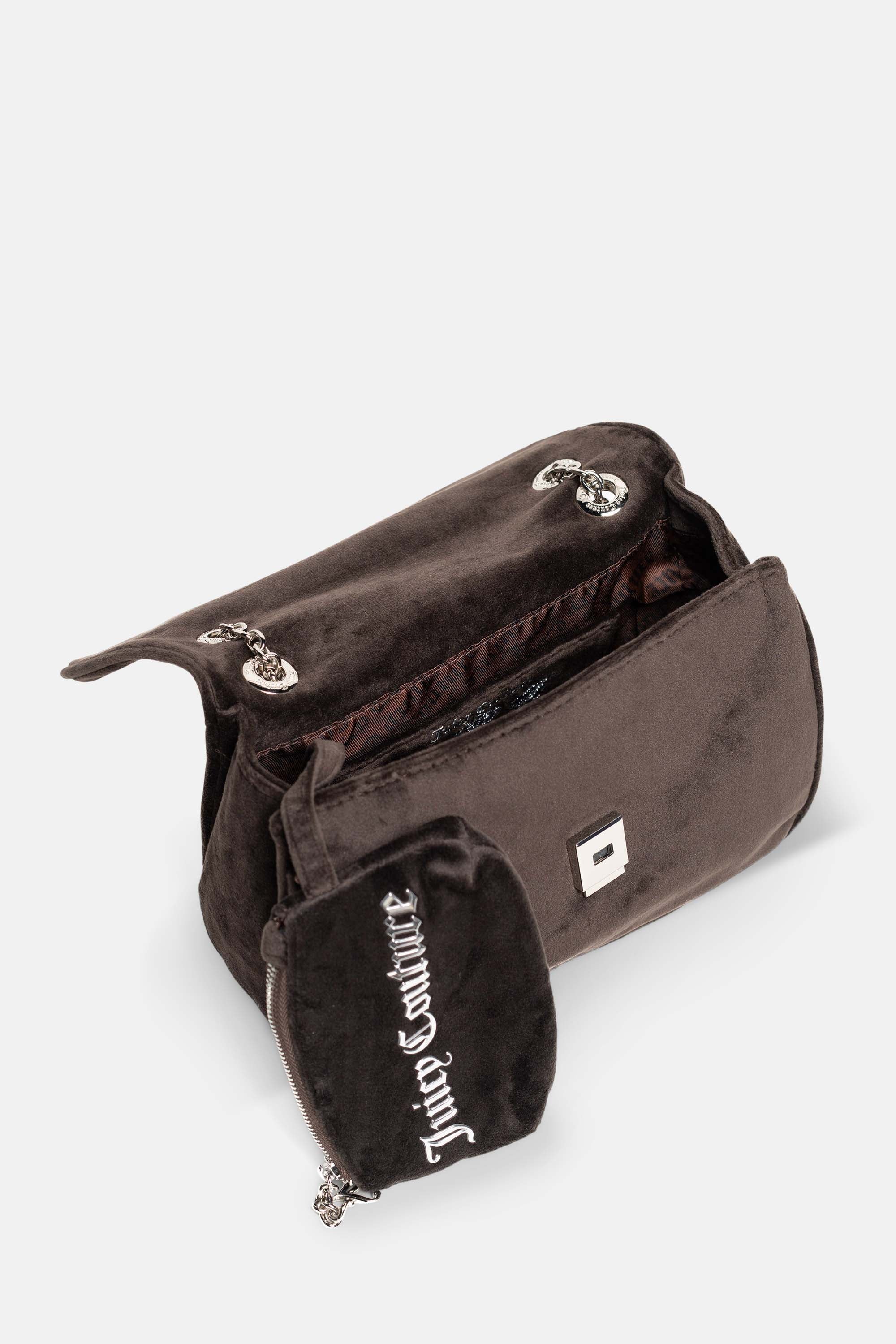 Borsa a tracolla Kimberly Marrone in velluto - Image 3