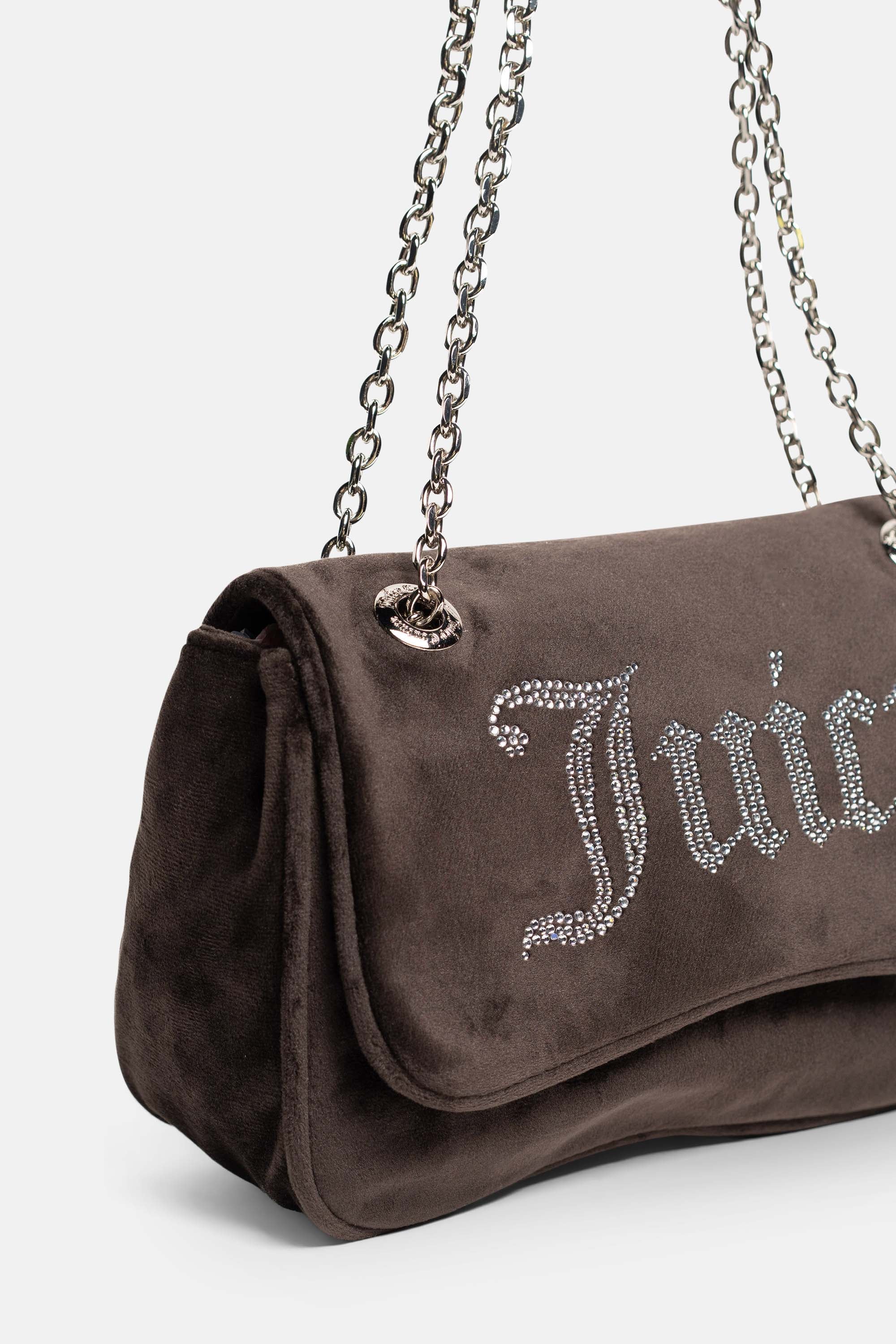 Borsa a tracolla Kimberly Marrone in velluto - Image 4