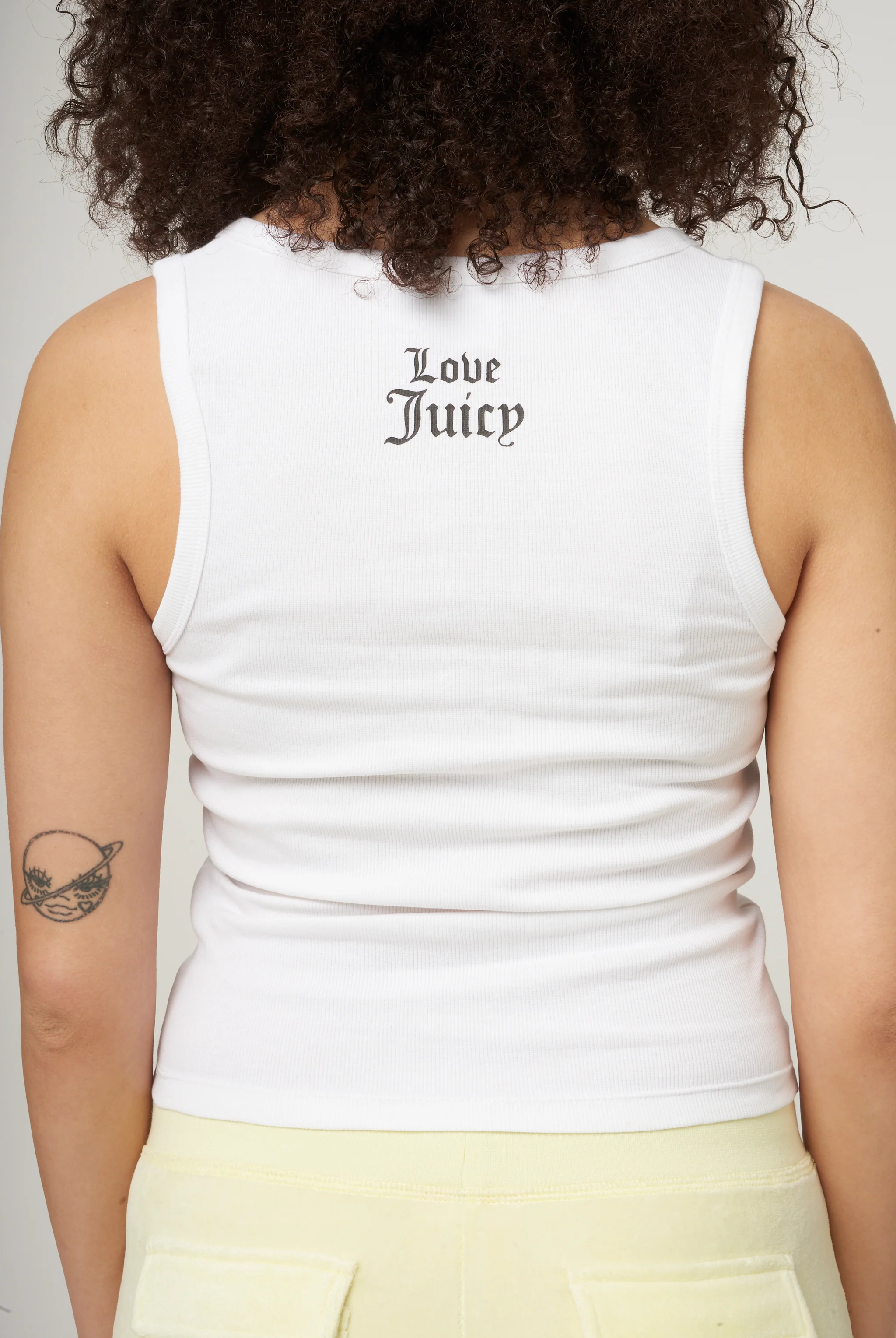 Canotta Choose Juicy Bianca con slogan - Image 4
