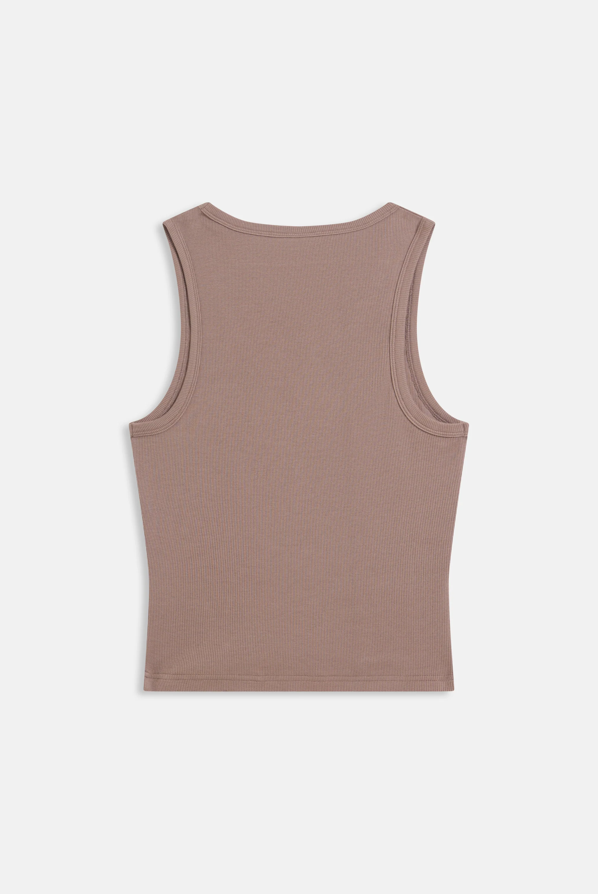 Canotta in jersey a costine con logo Juicy in strass tono su tono colore Beige - Image 2