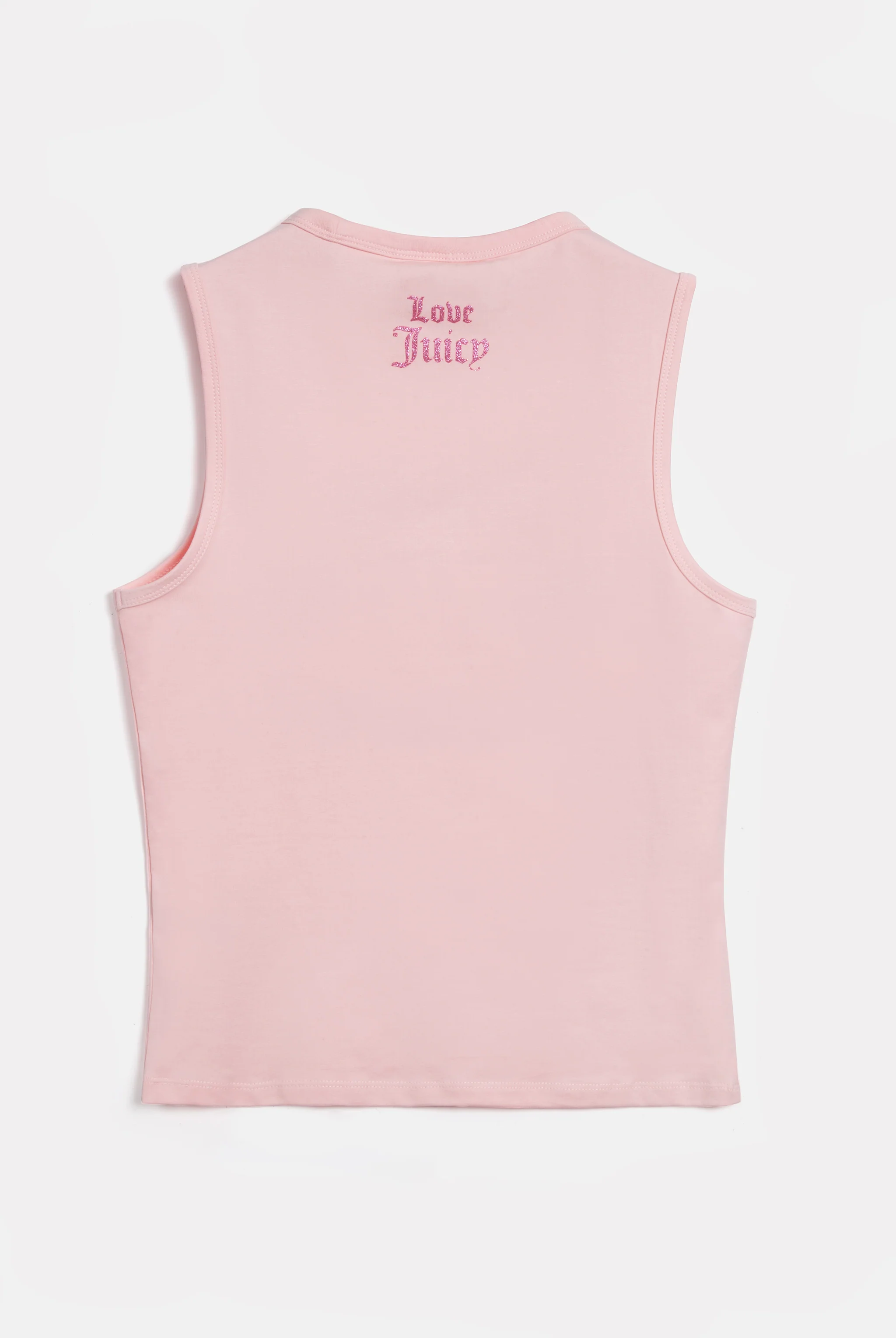 Canotta Juicy in jersey con stampa lettering frontale colore Rosa - Image 2
