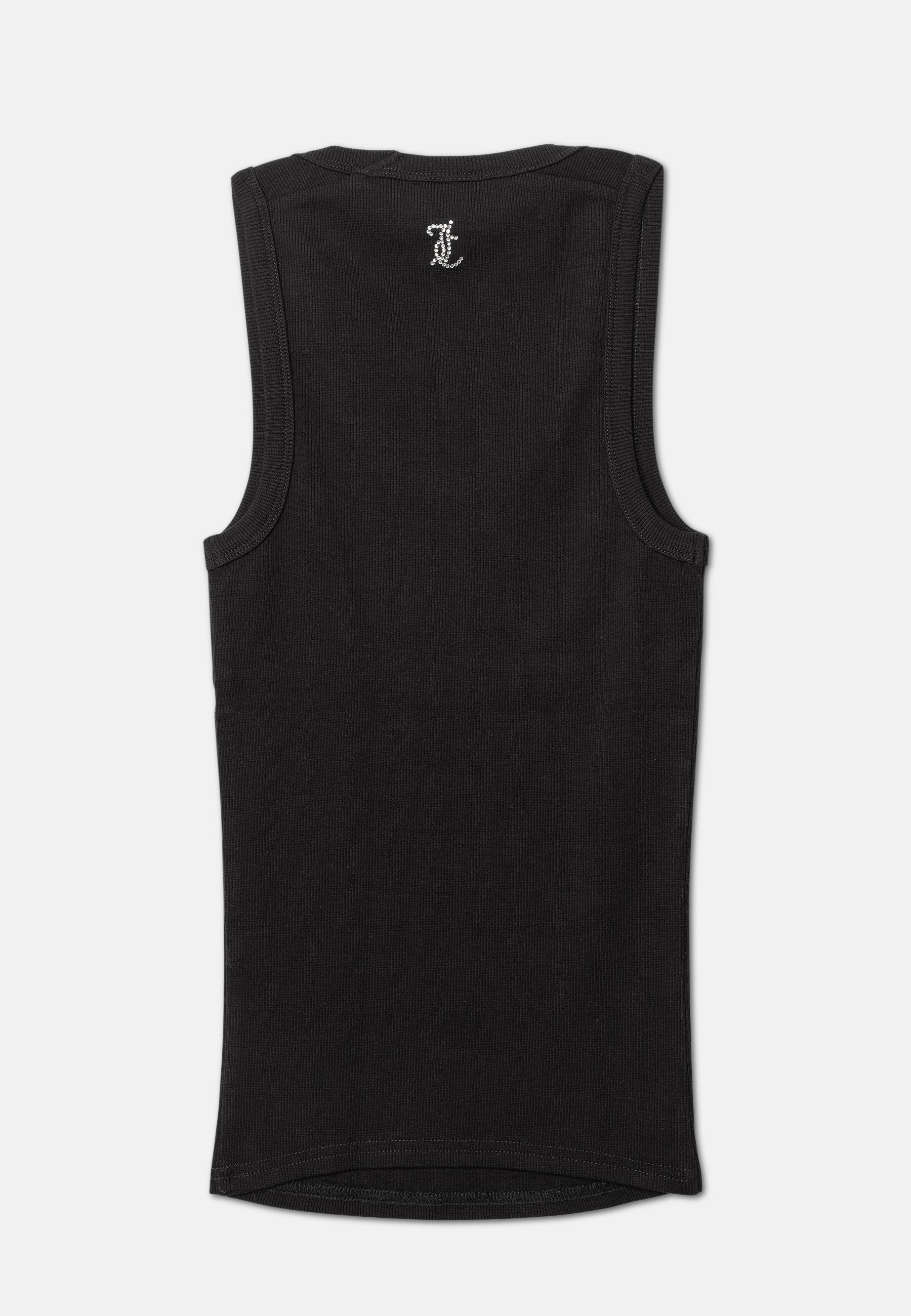 Canotta Racer Nera con logo strass - Image 6