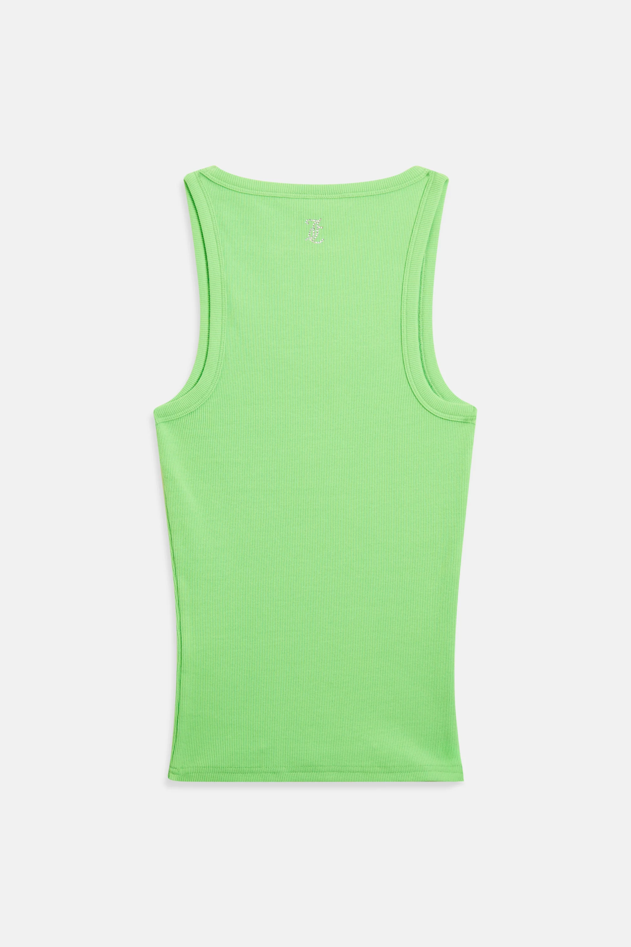 Canotta Racer Verde neon con logo strass - Image 2