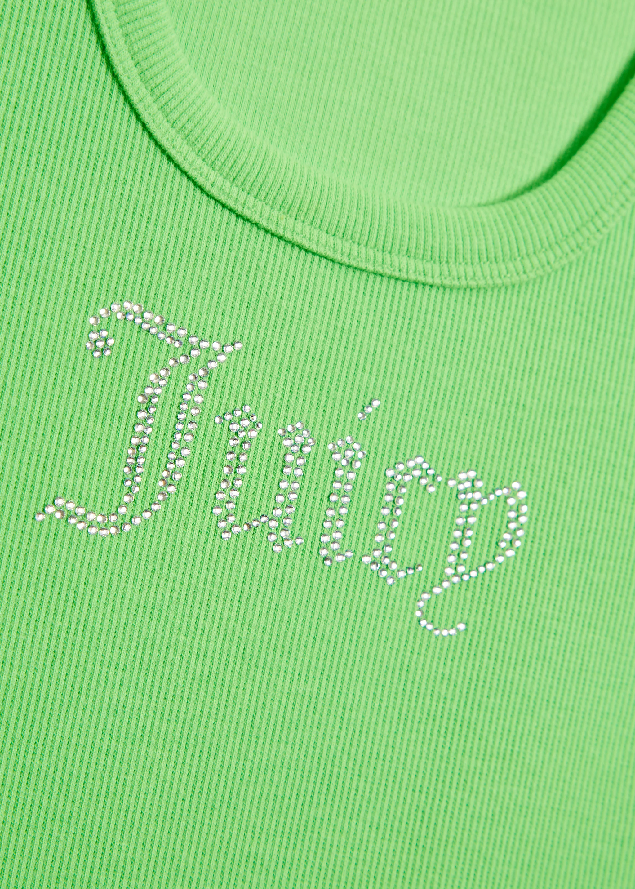 Canotta Racer Verde neon con logo strass - Image 6