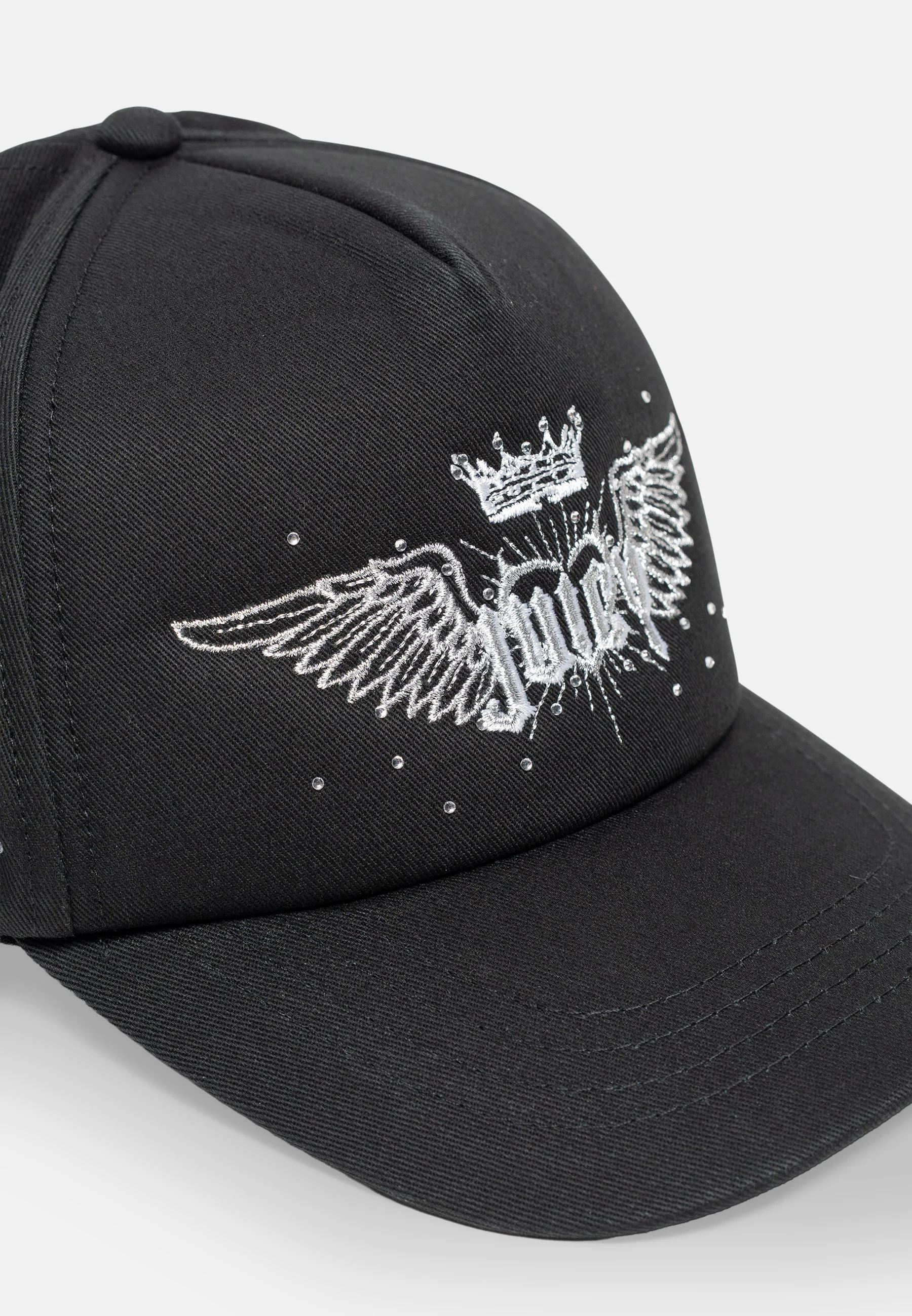 Cappellino Baseball Zazu con Strass Nero - Image 2
