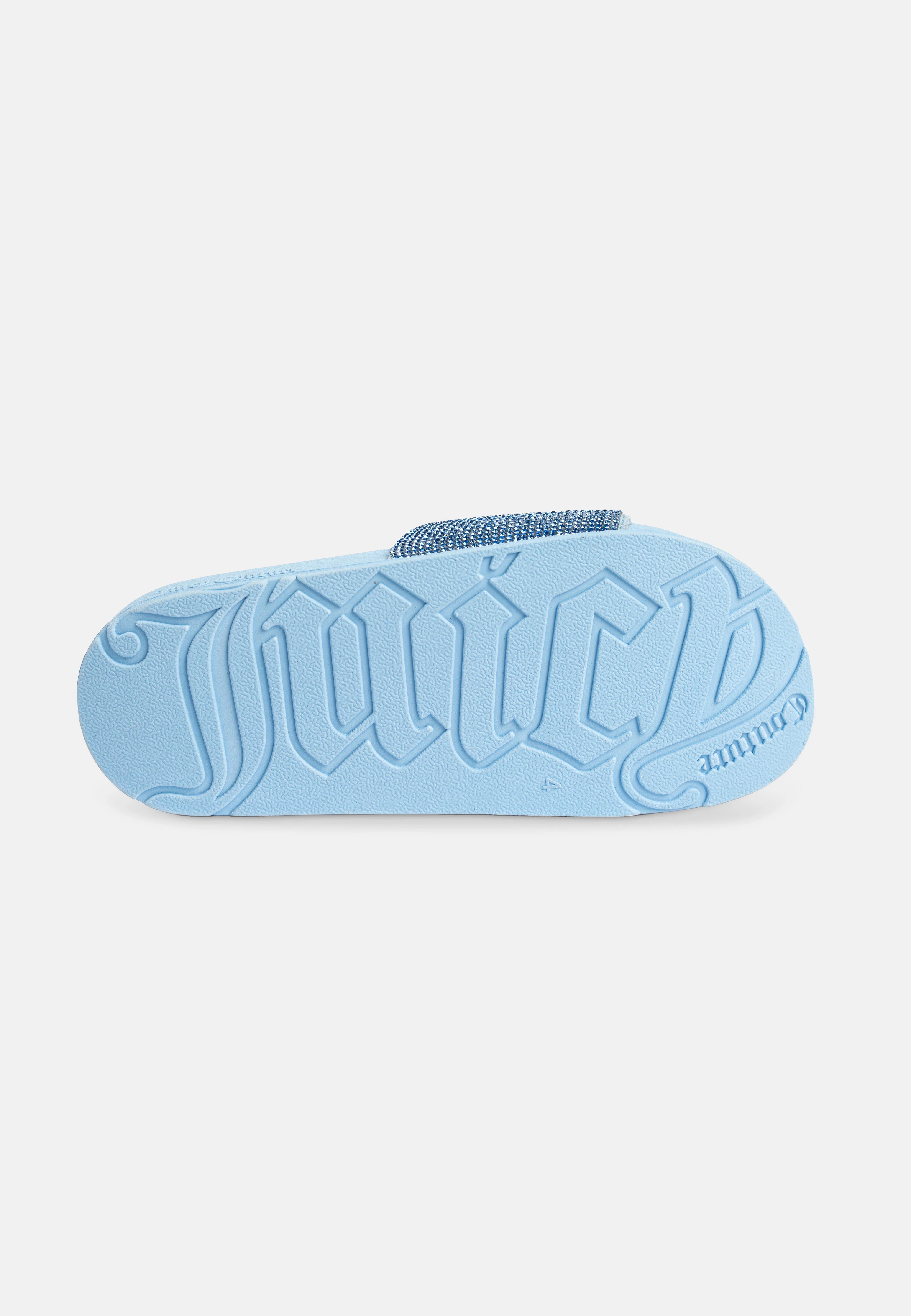 Ciabatta Donna Azzurro ghiaccio con strass - Image 4