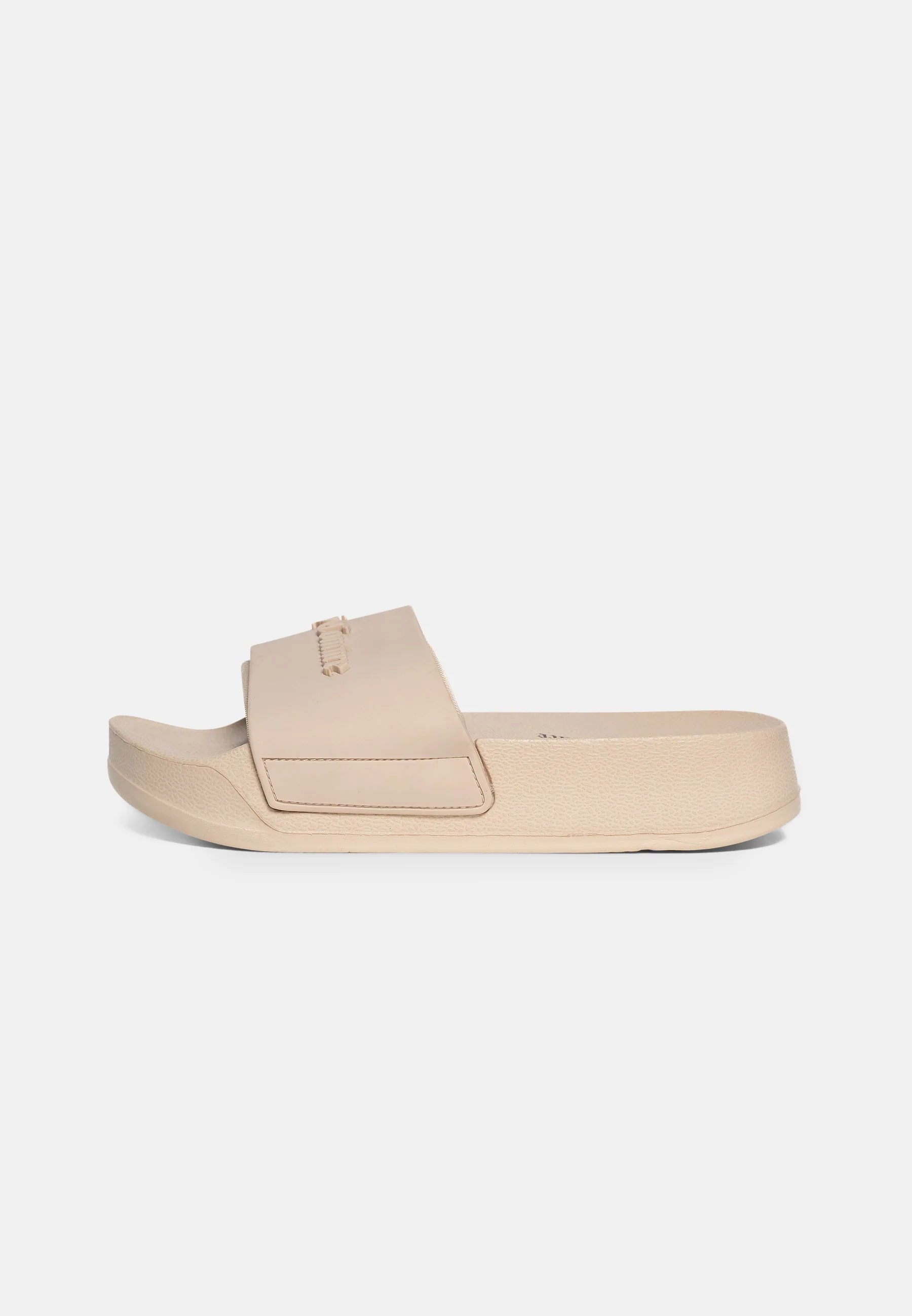 Ciabatta platform Breanna Beige sabbia con logo in rilievo - Image 3
