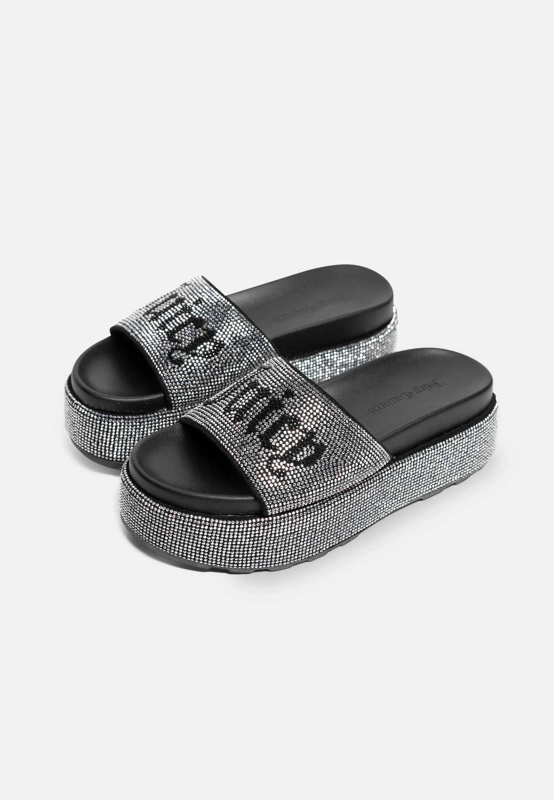 Ciabatta platform Dora Nera con strass - Image 2