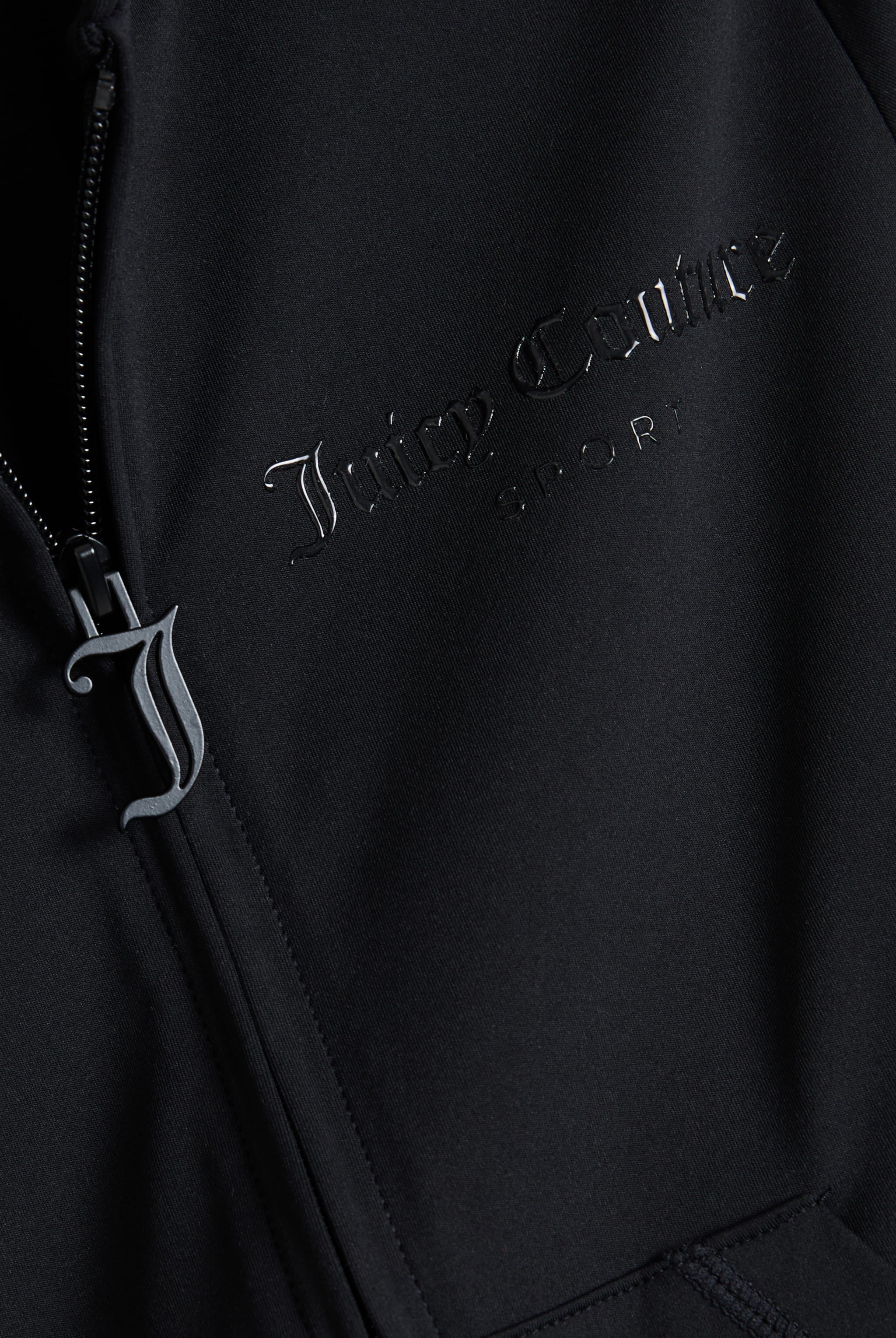 Felpa Ennis aderente con cappuccio in interlock con logo tono su tono colore Nero - Image 7