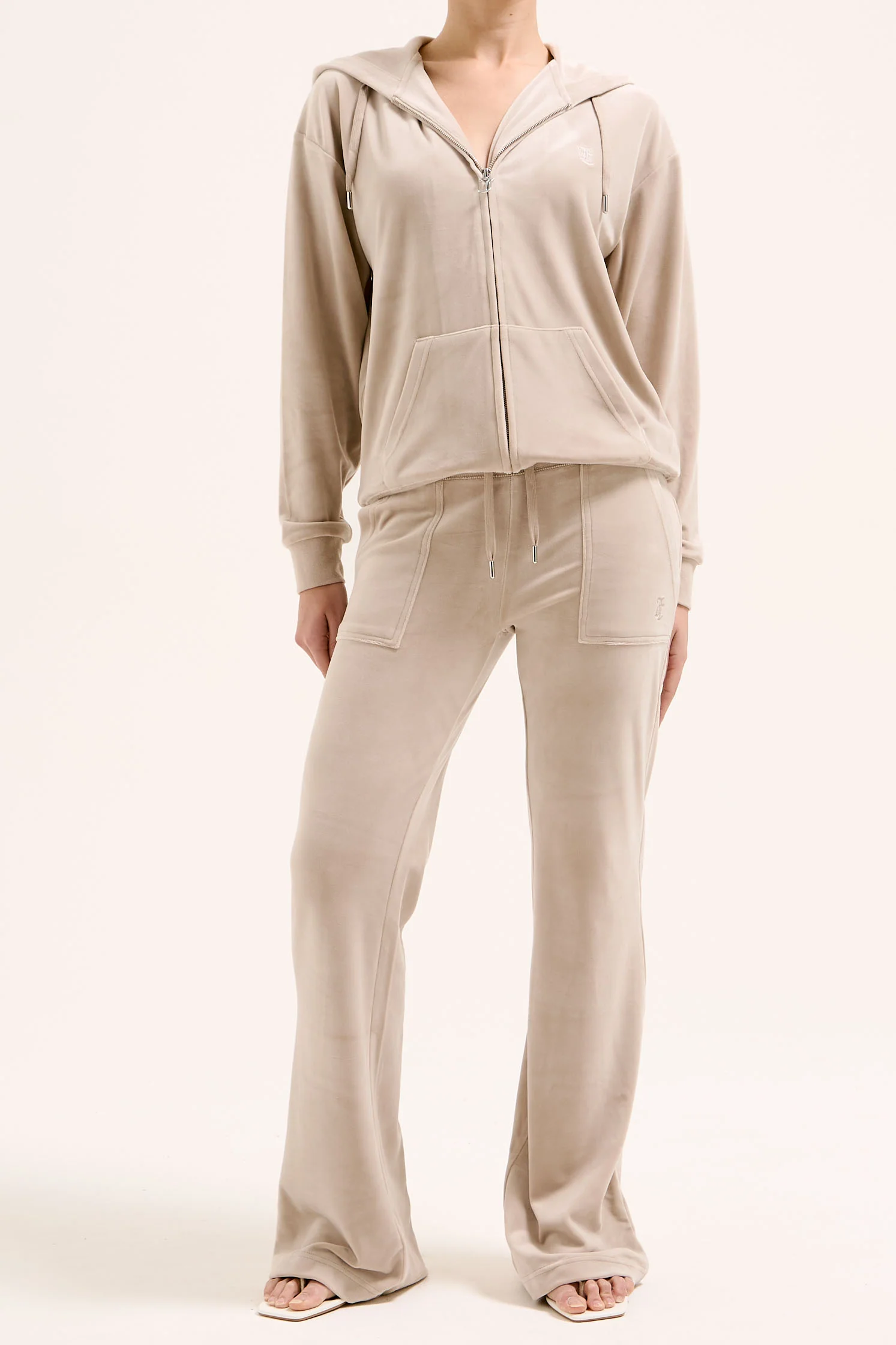 Felpa Halan Beige chiaro oversize - Image 3