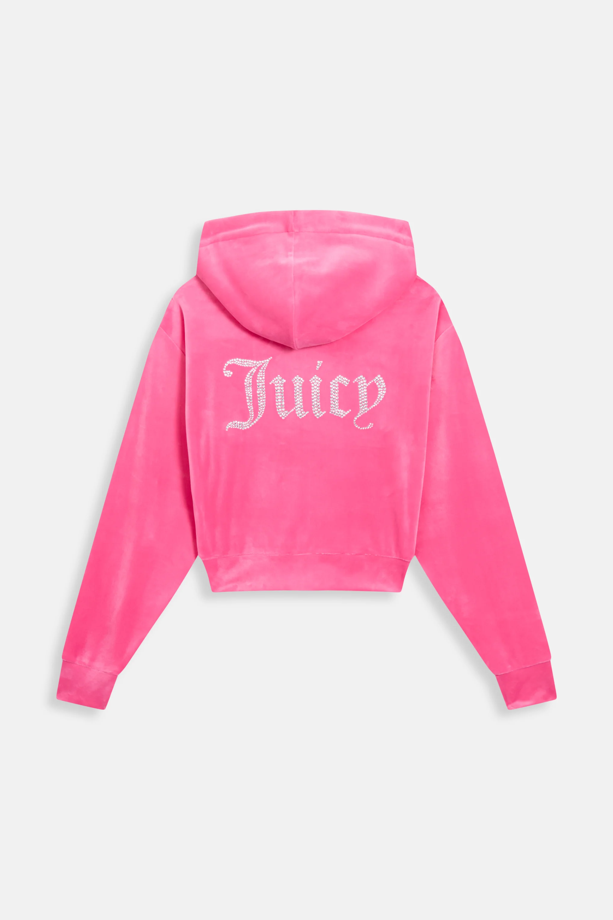 Felpa Iccle Rosa lampone con maxi logo strass sul retro - Image 2