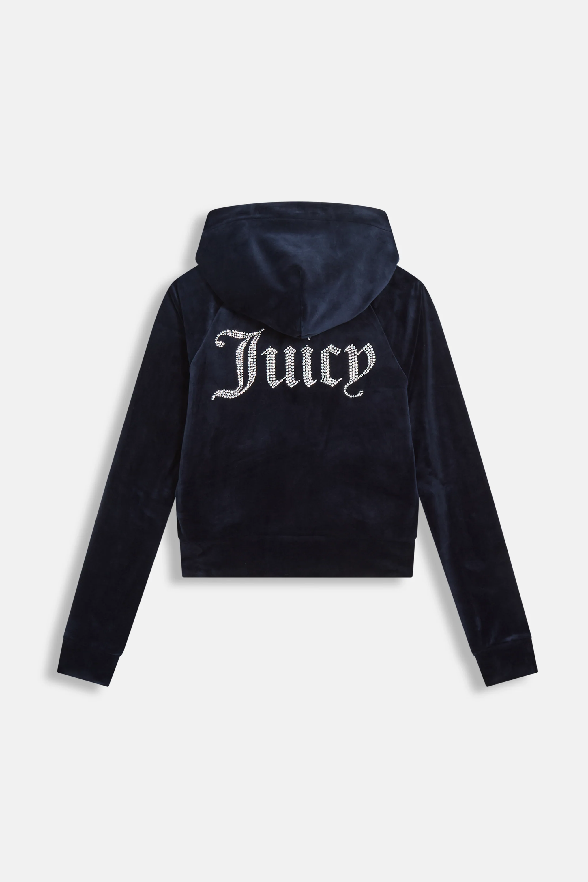 Felpa in velluto Madison con logo Juicy in strass colore Blu - Image 2