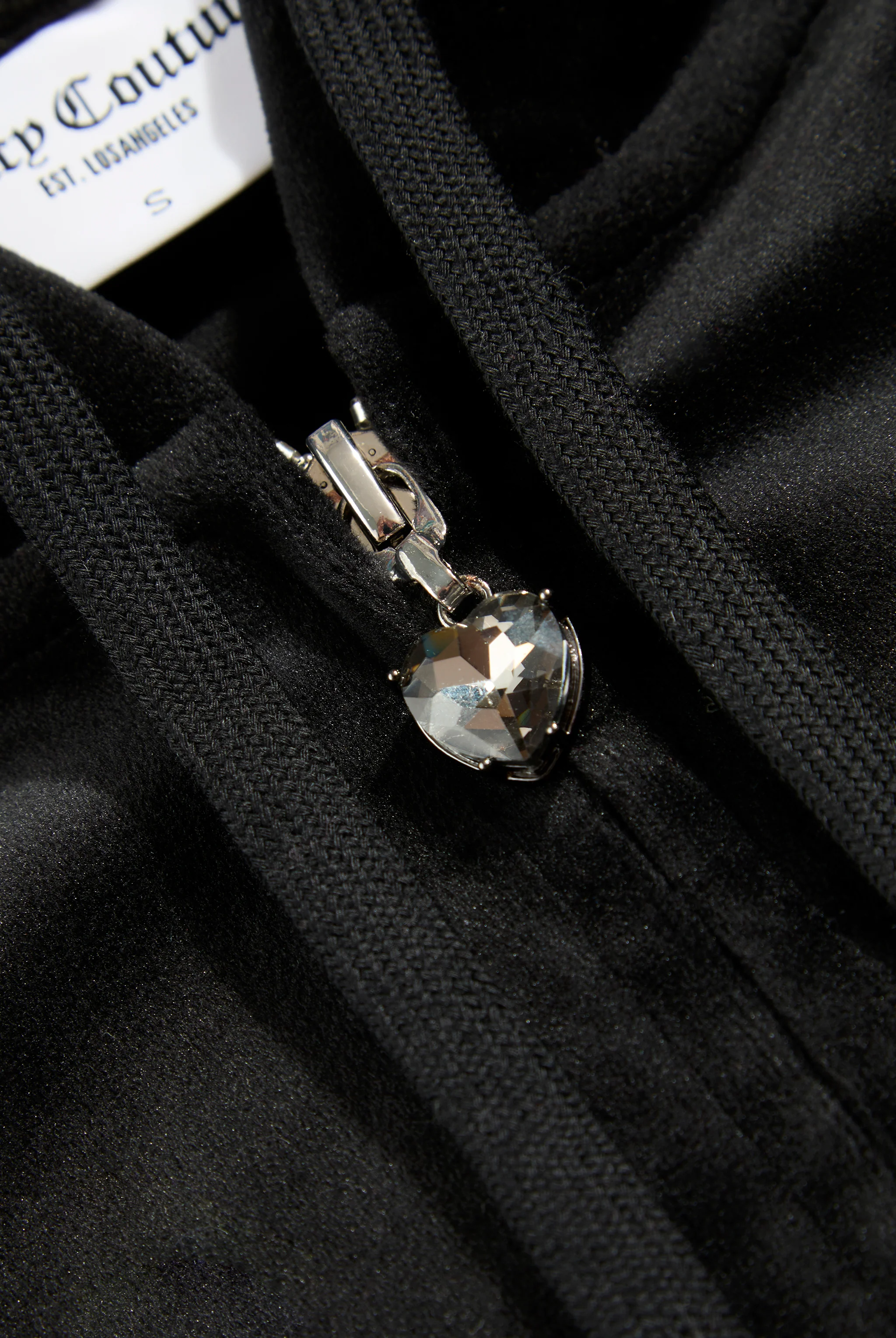 Felpa Jewel Nera con logo strass - Image 7