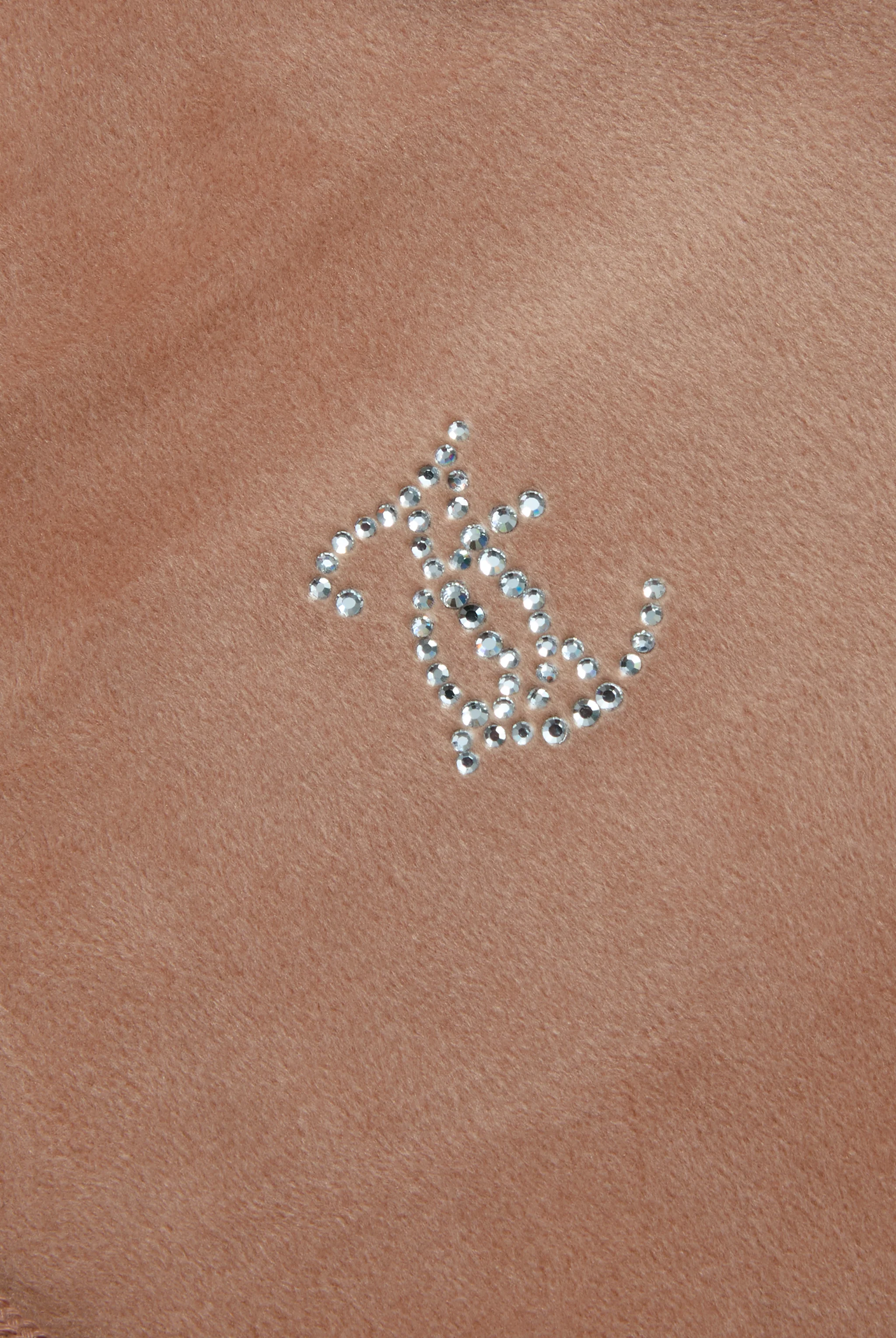Felpa Madison Beige miele con logo strass - Image 6