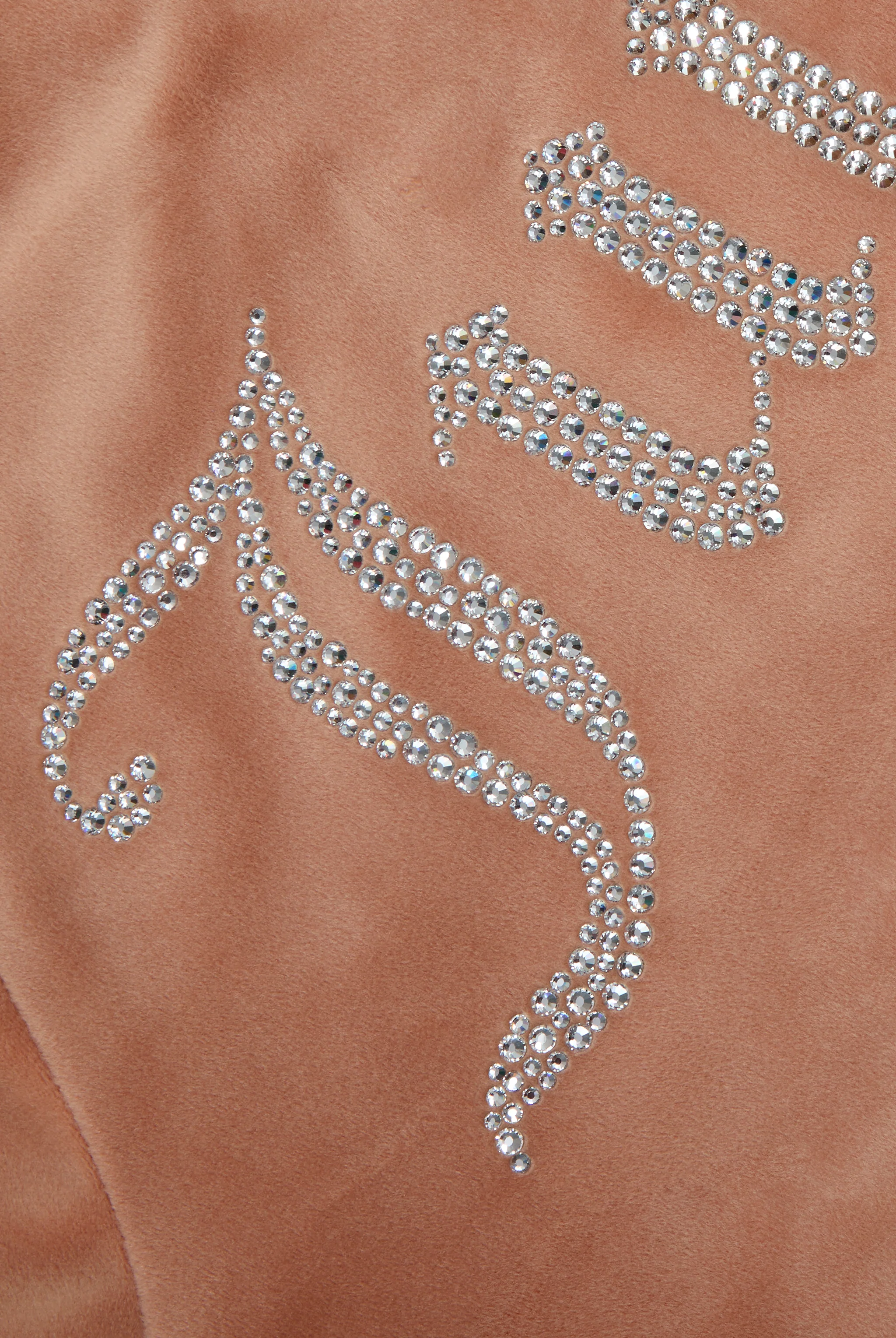 Felpa Madison Beige miele con logo strass - Image 7