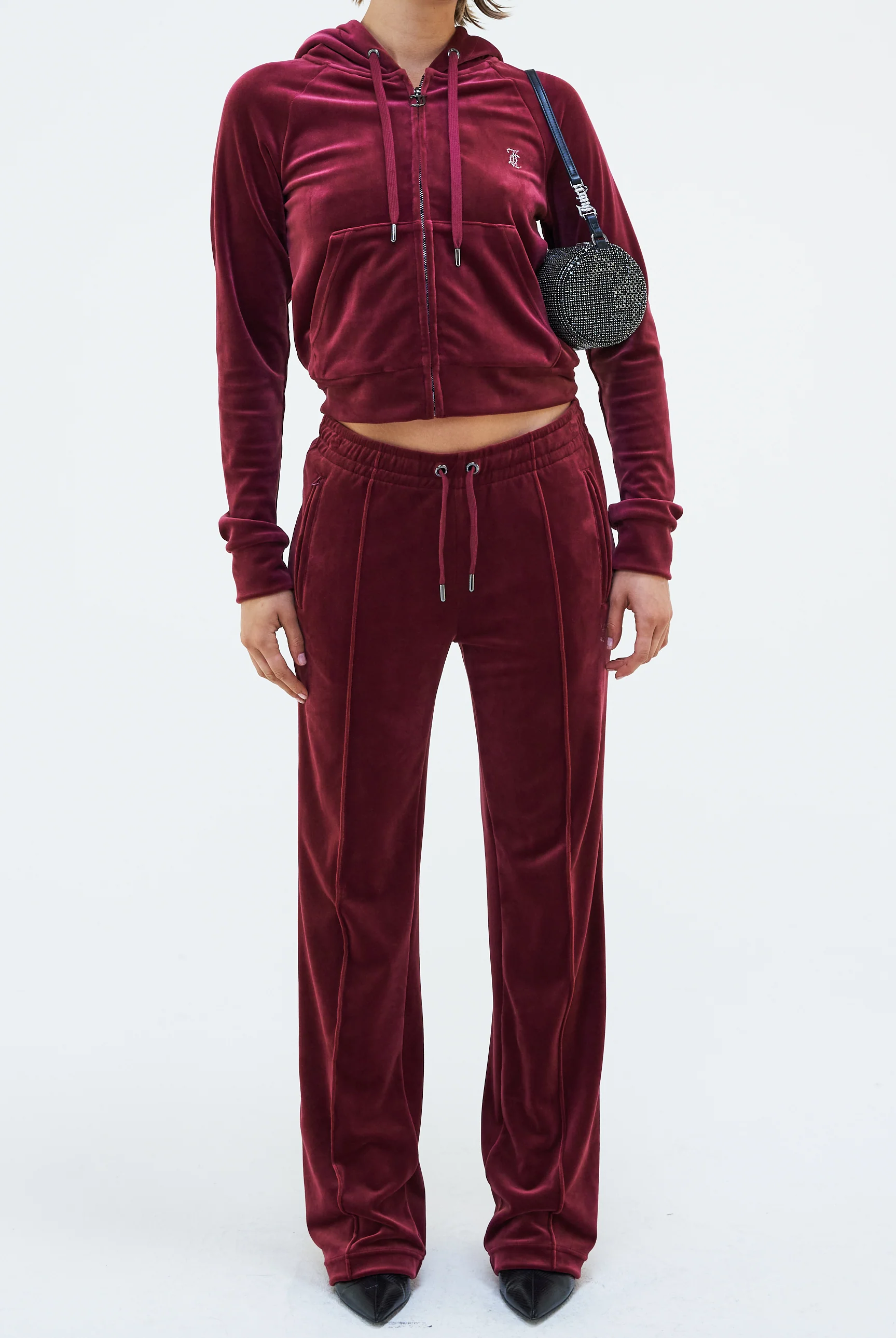 Felpa Madison Bordeaux con logo strass - Image 6