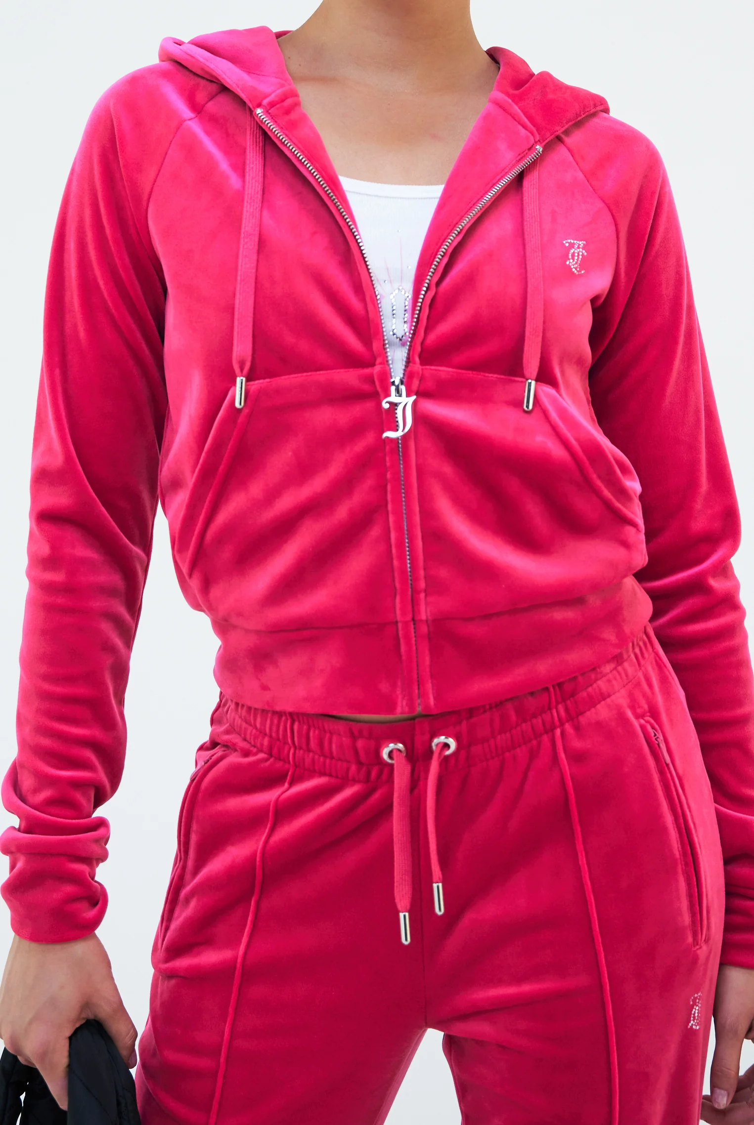 Felpa Madison Fuxia con logo strass - Image 3