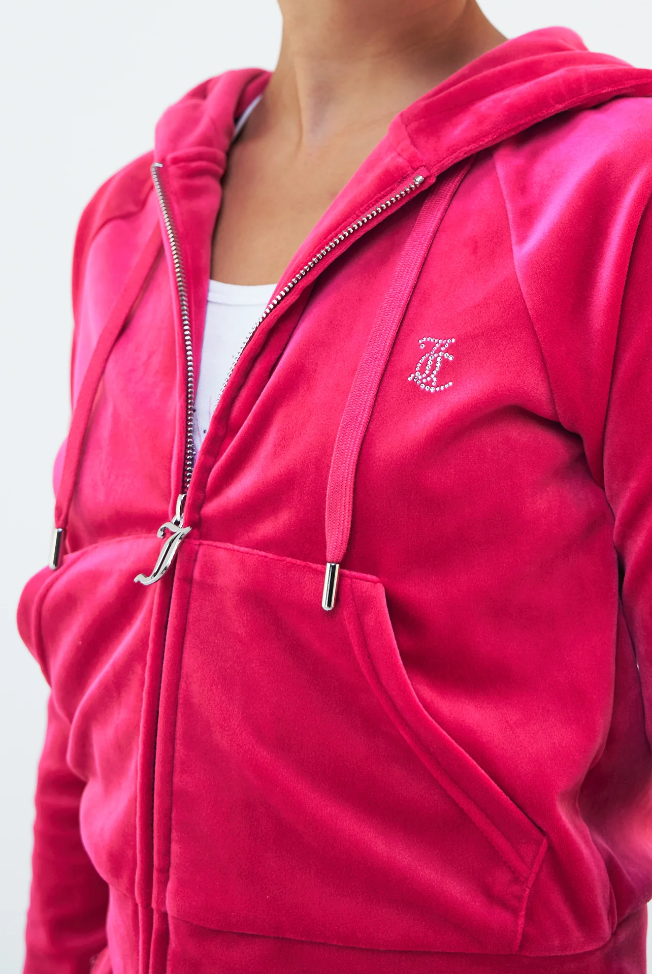 Felpa Madison Fuxia con logo strass - Image 5