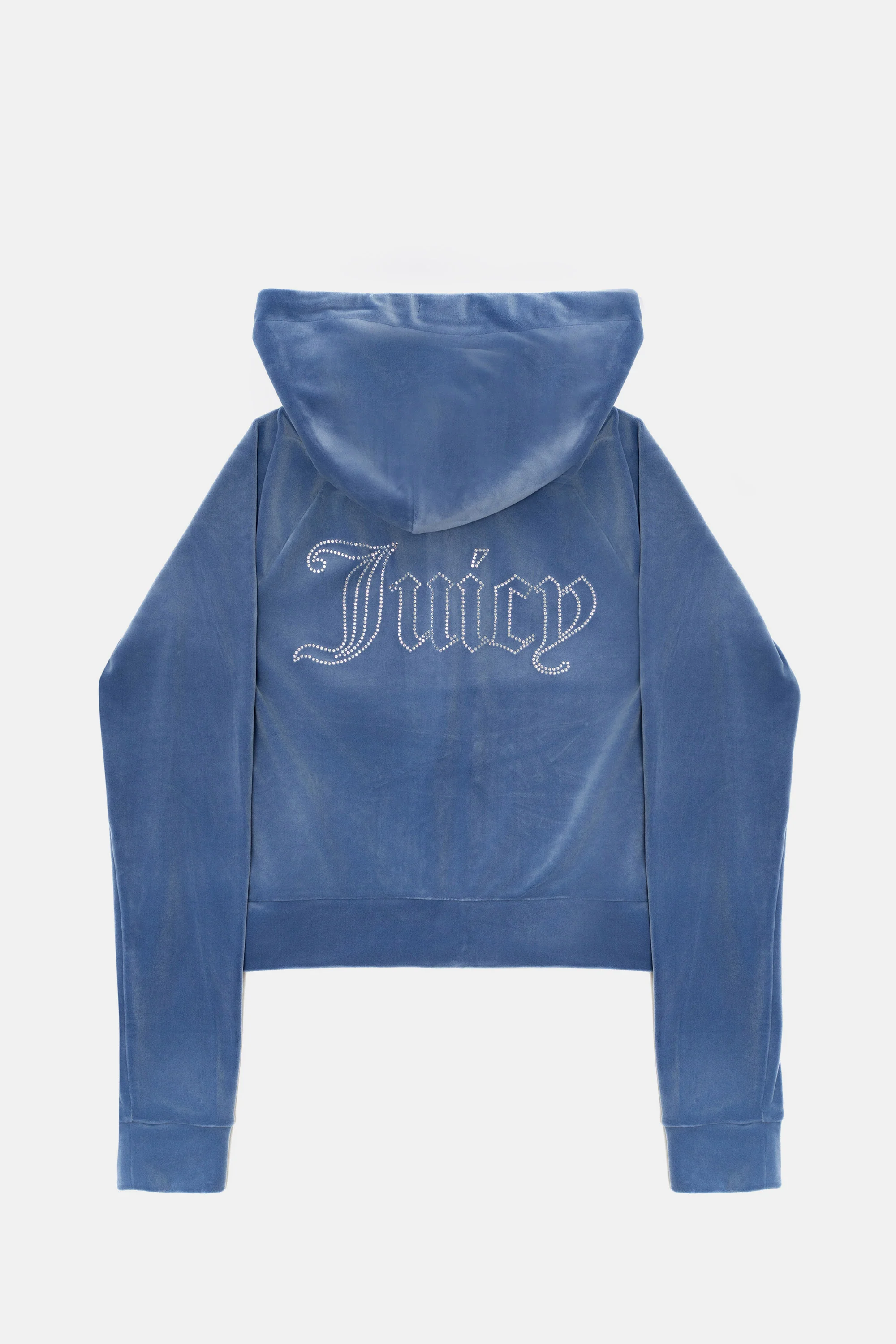 Felpa Madison in velluto con logo Juicy in strass colore Blu - Image 2