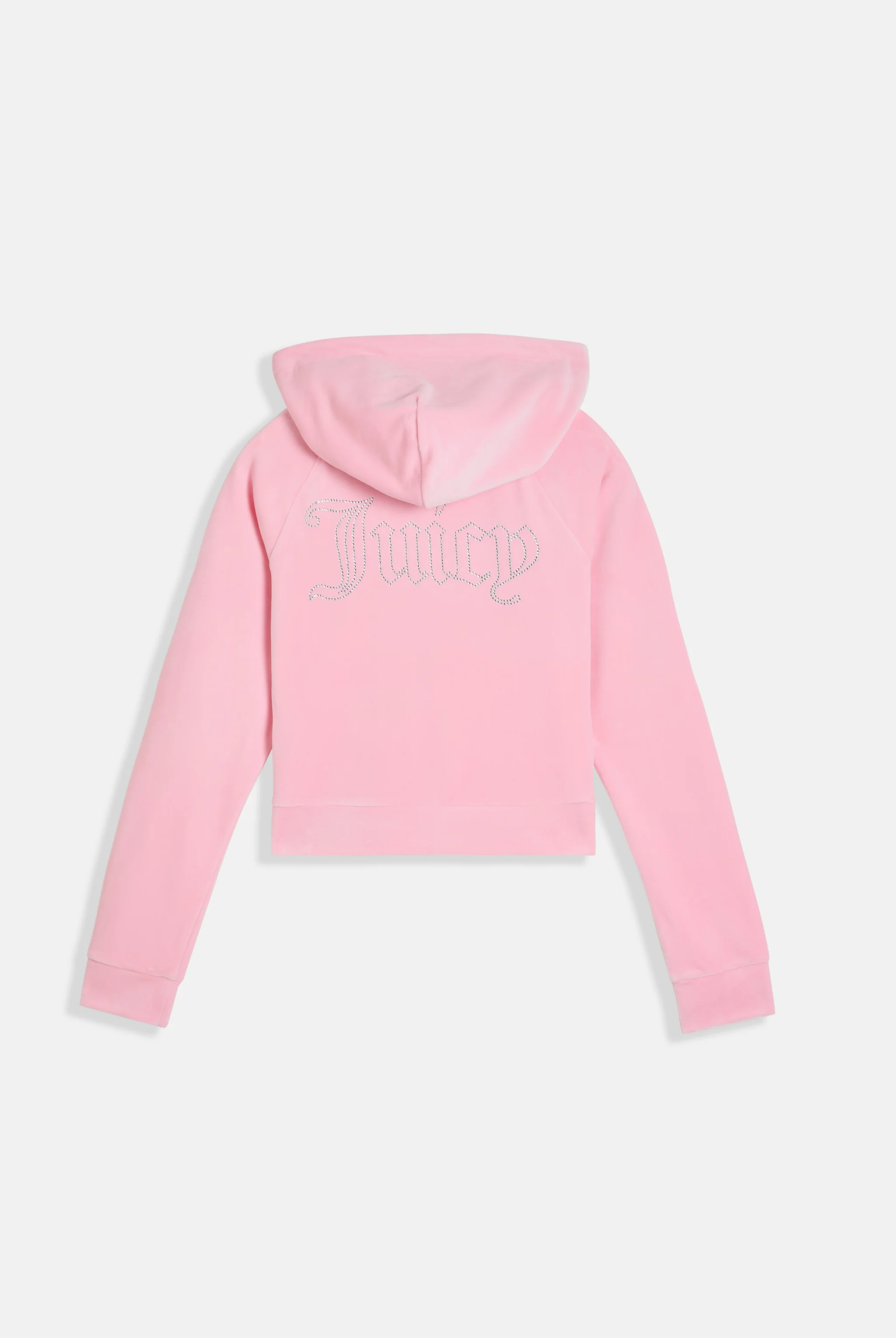 Felpa Madison in velluto con logo Juicy in strass colore Rosa - Image 2