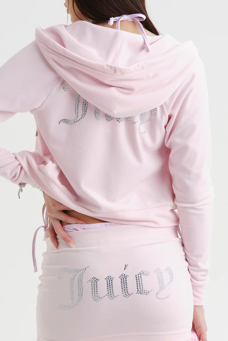 Felpa Madison Rosa ciliegio con logo strass - Image 4