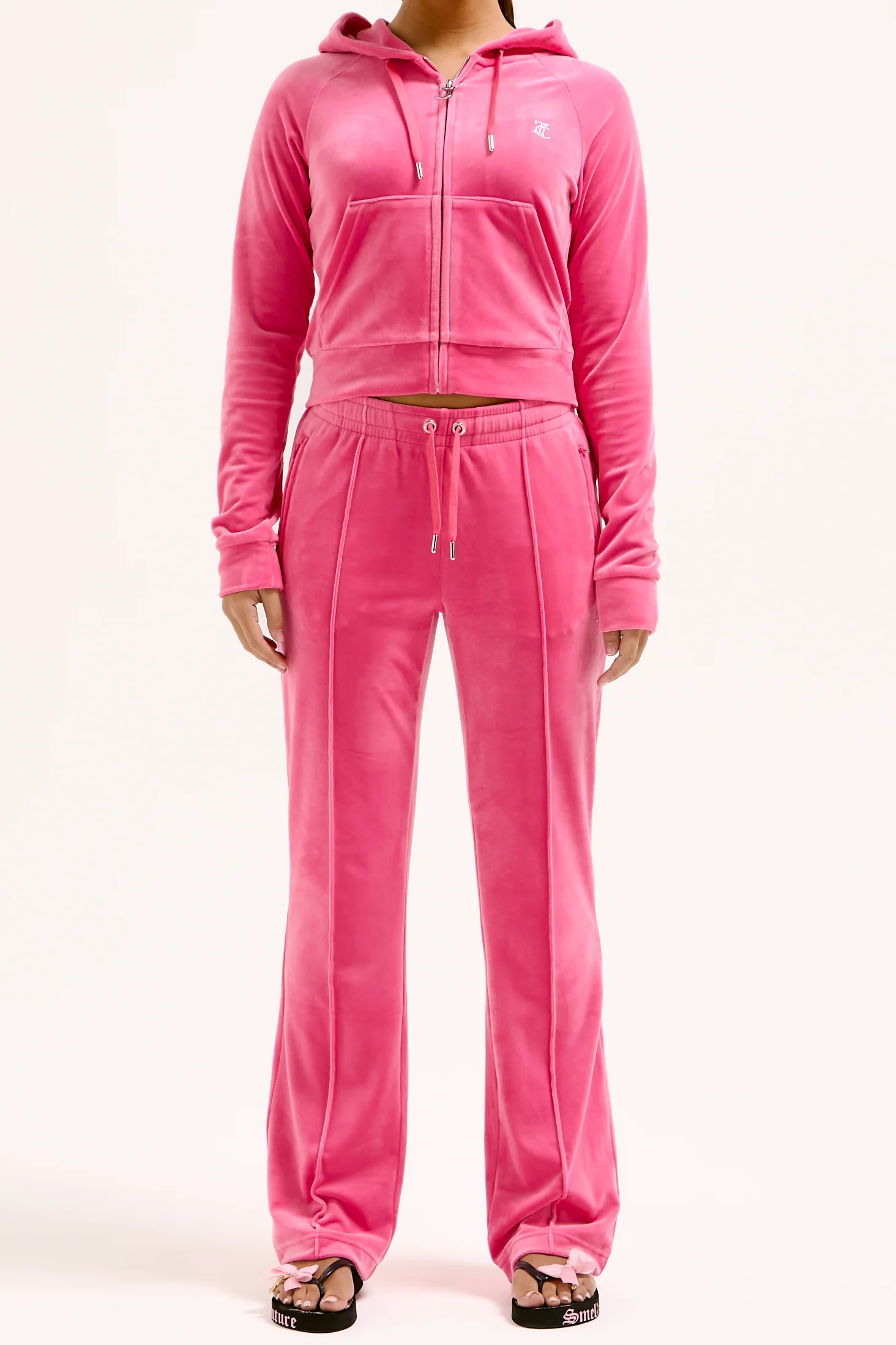 Felpa Madison Rosa lampone con logo strass - Image 5