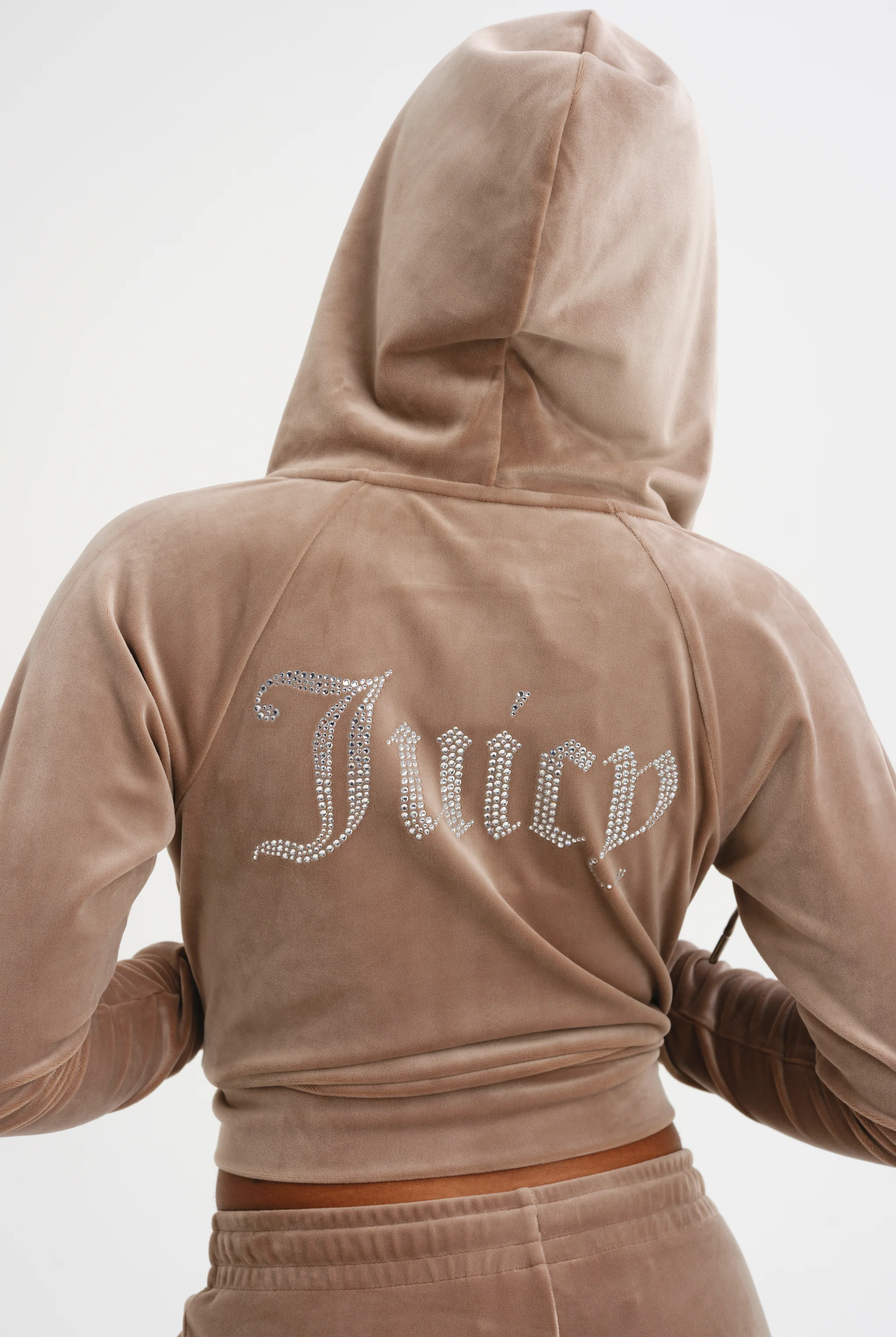 Felpa Madison Tortora chiaro con logo strass - Image 4