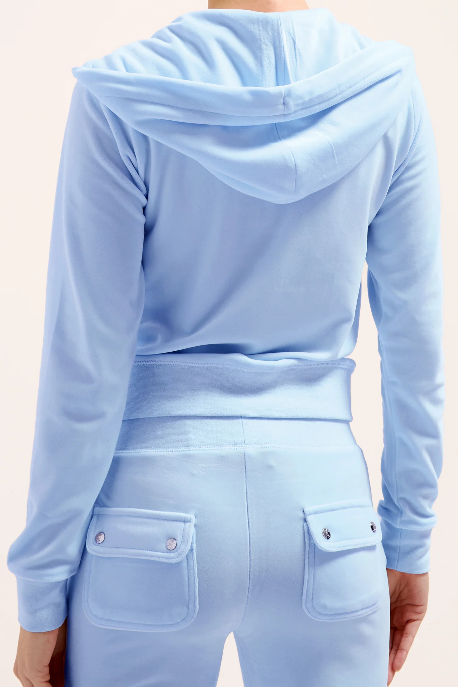 Felpa Robertson Azzurro ghiaccio con cerniera - Image 4