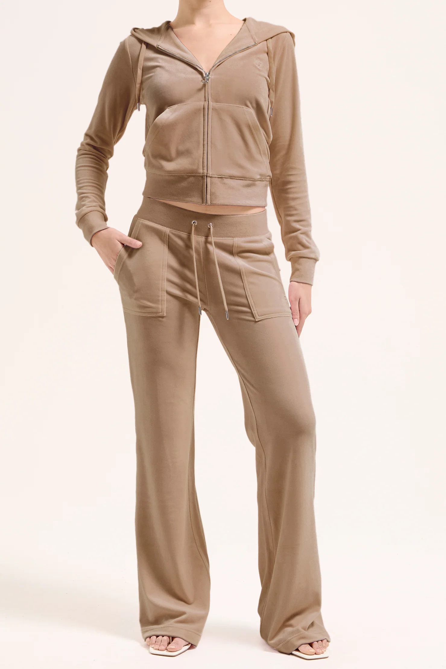 Felpa Robertson Beige talpa con cerniera - Image 3