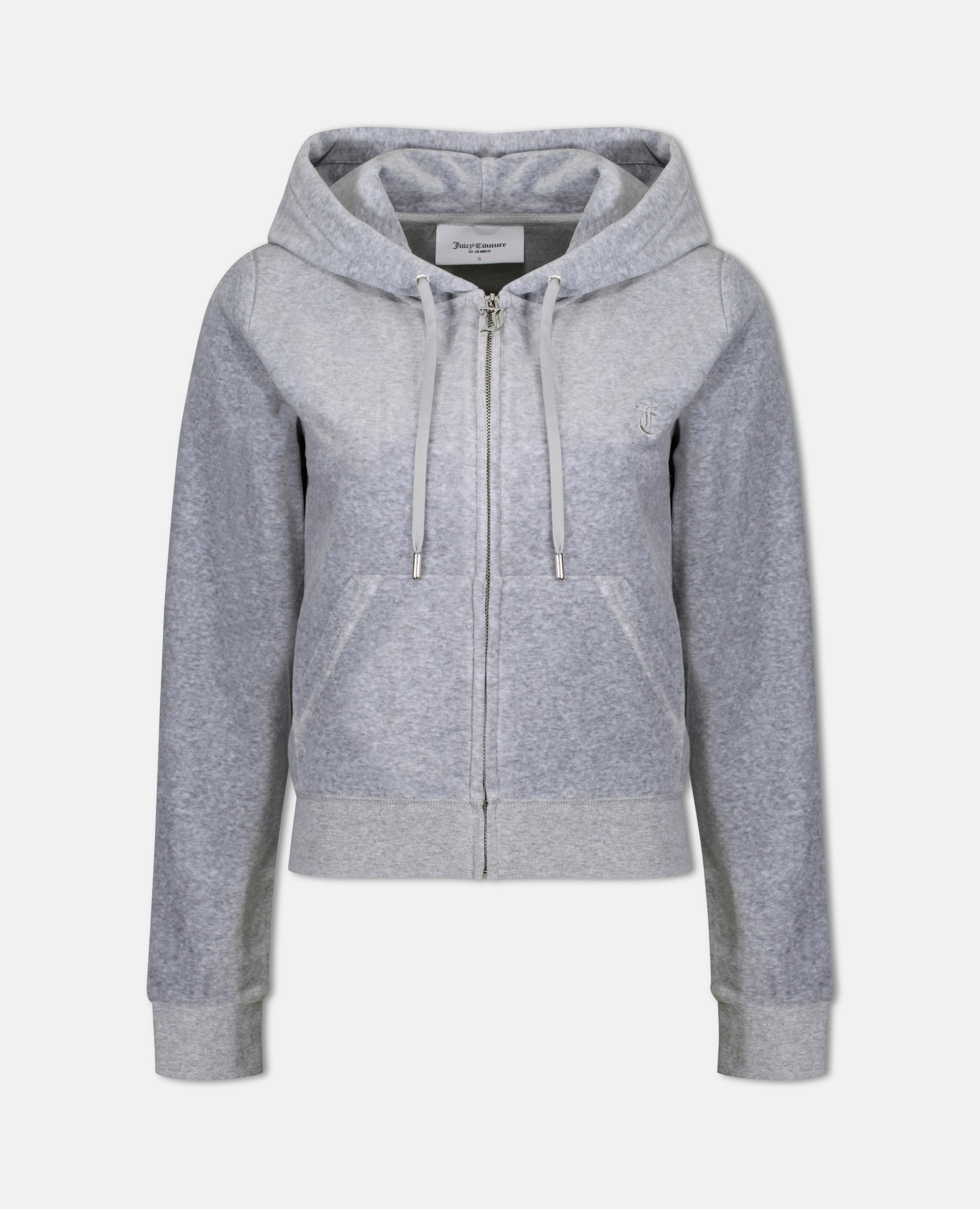 Felpa Robertson Grigio melange con cerniera