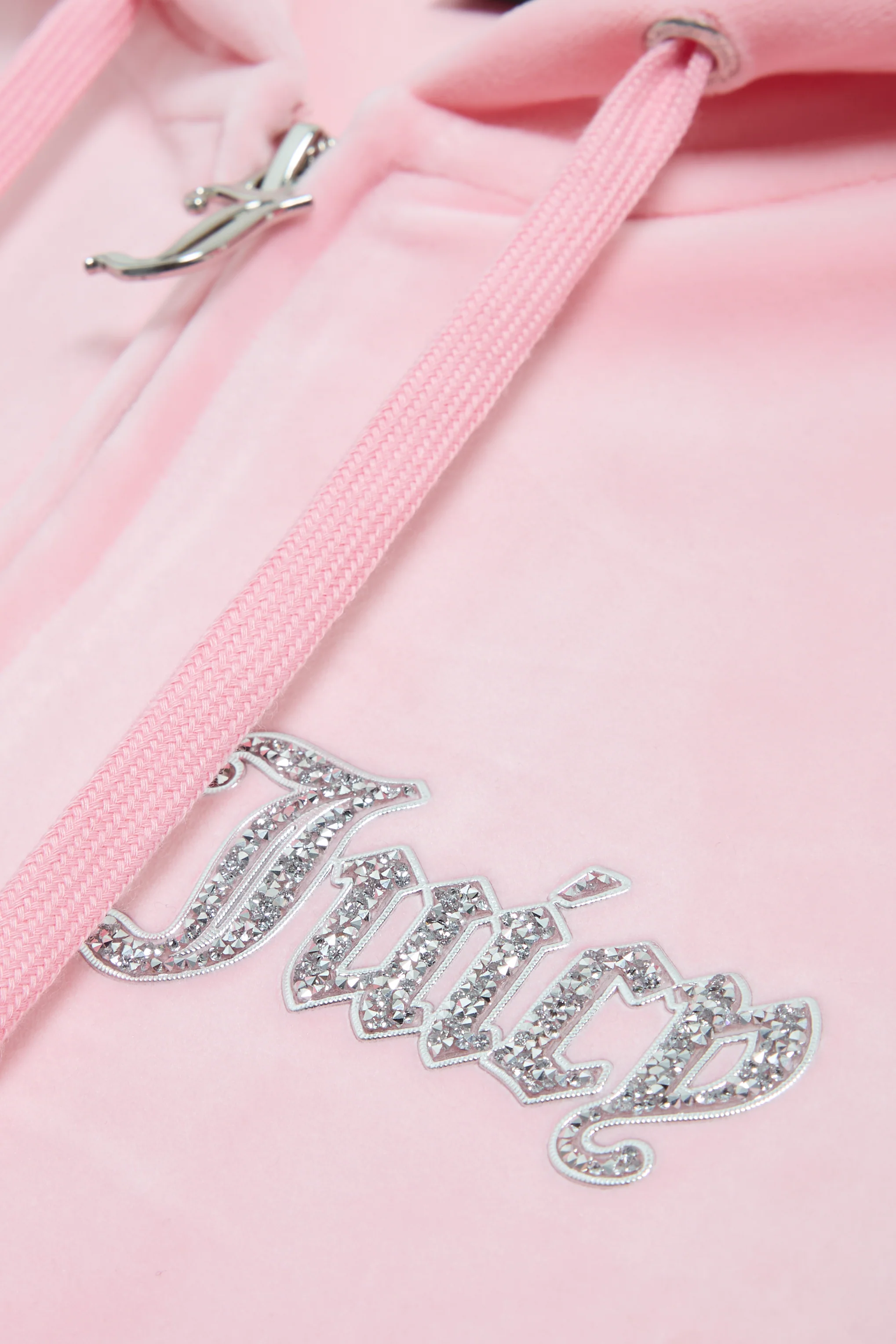Felpa Robertson Rosa Juicy con cappuccio e logo con strass - Image 6