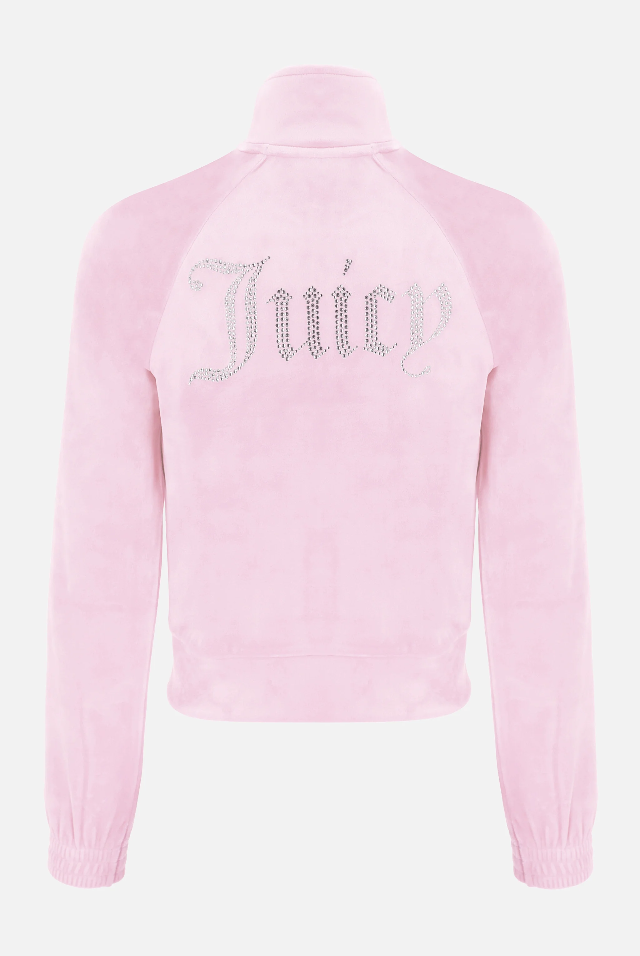 Felpa Tanya Rosa ciliegio con cerniera e logo strass - Image 2